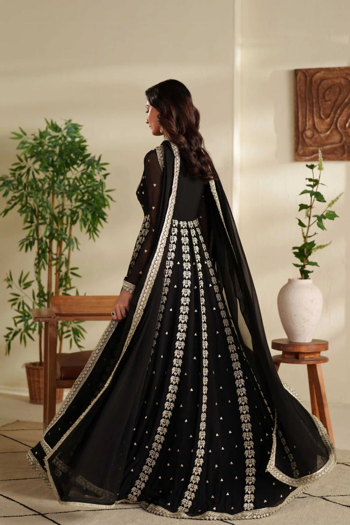 Hand-embellished readymade outfit – festive wedding wear