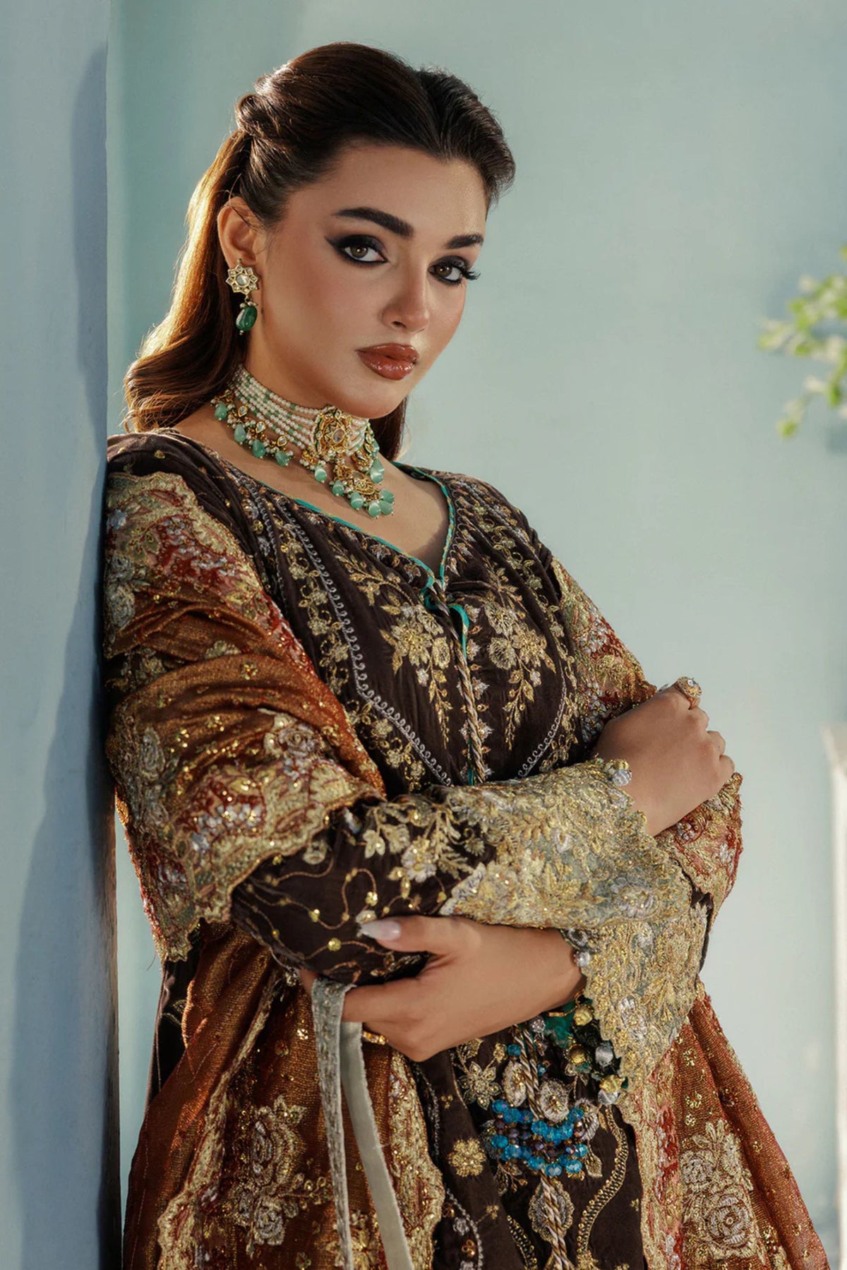 Heavy Embroidered Bridal Sangeet Dress