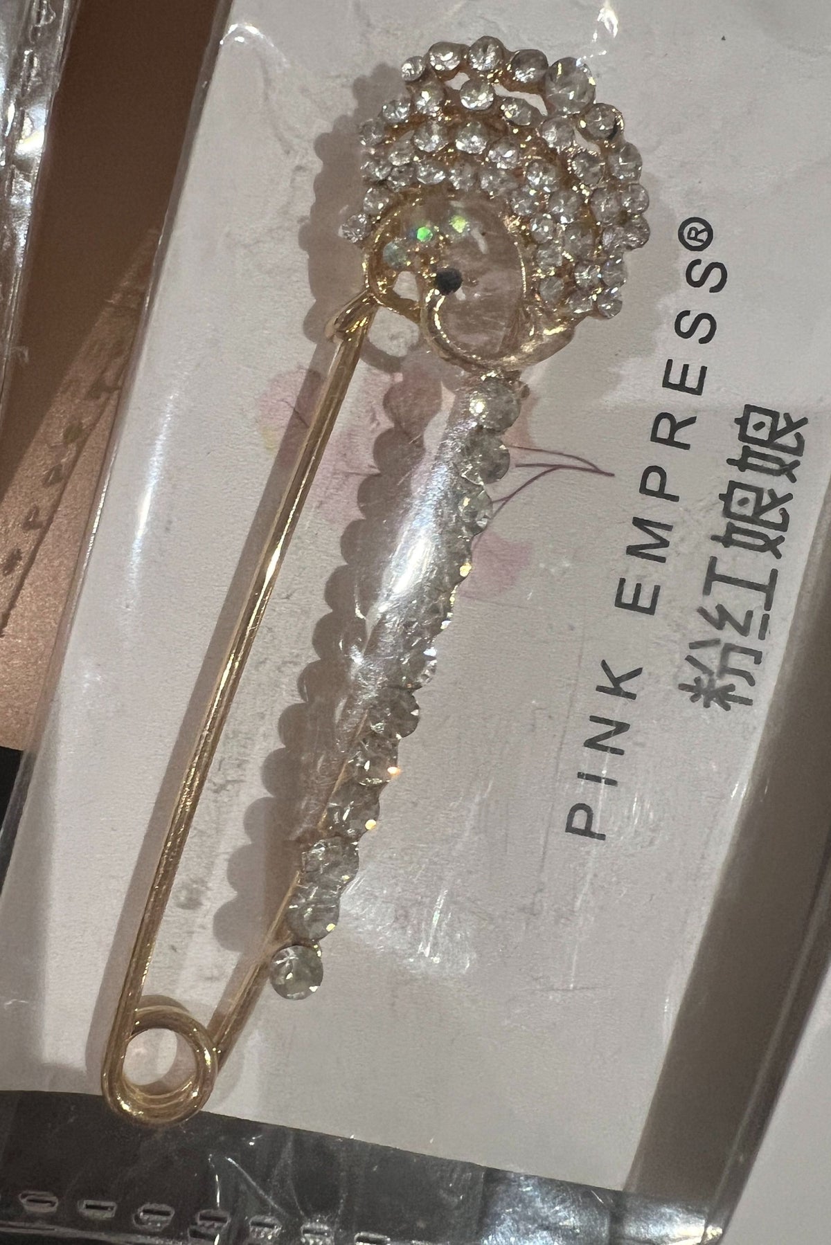 Silver Stone Hijab Brooch