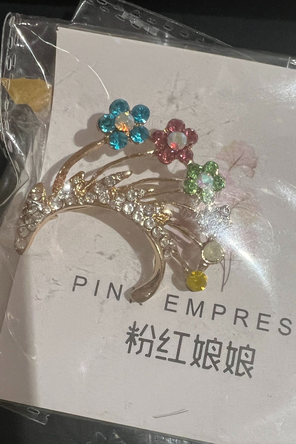 Multicolor Stone Hijab Brooch