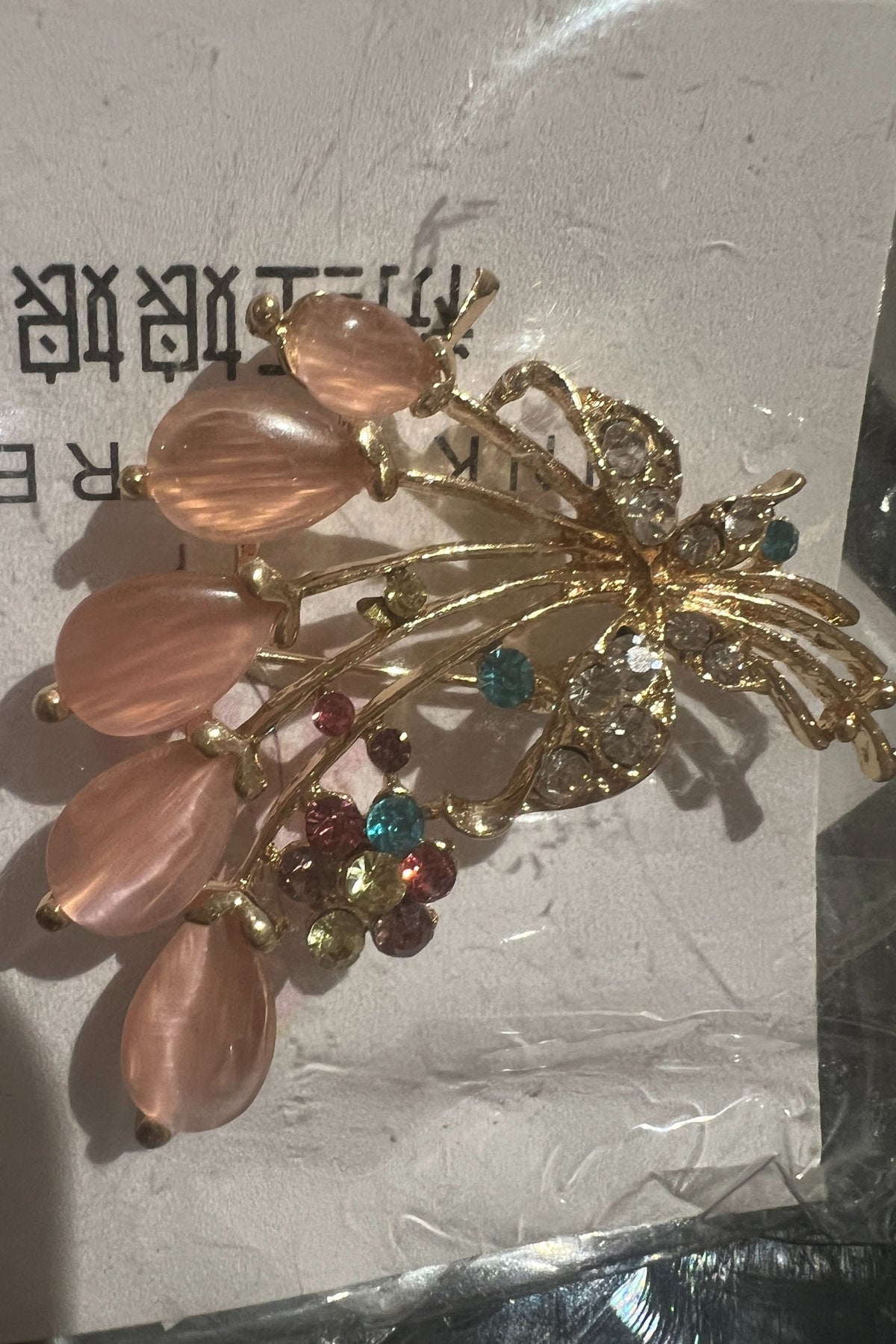 Multicolor Stone Hijab Brooch