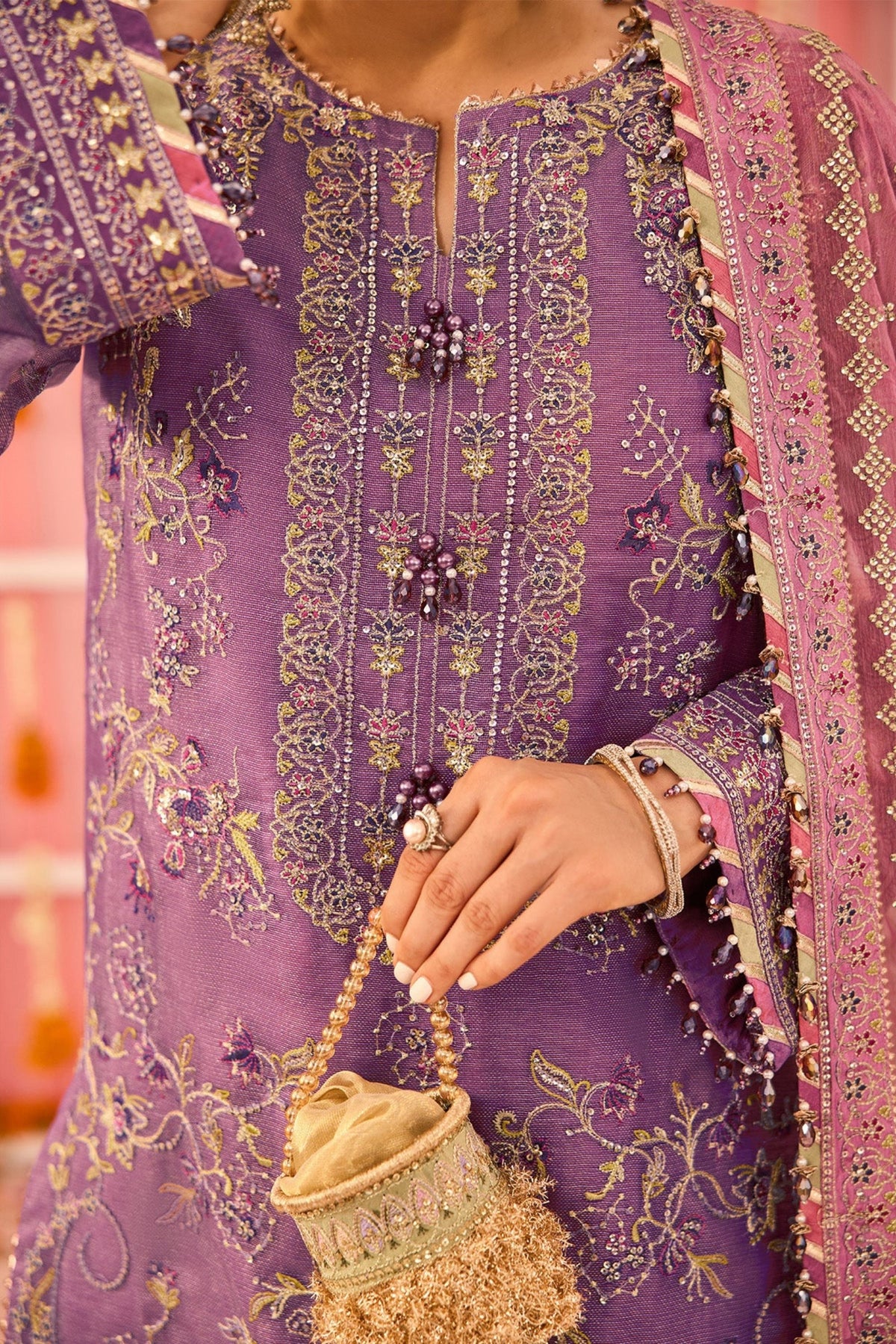 Stunning Mauve Party Sharara