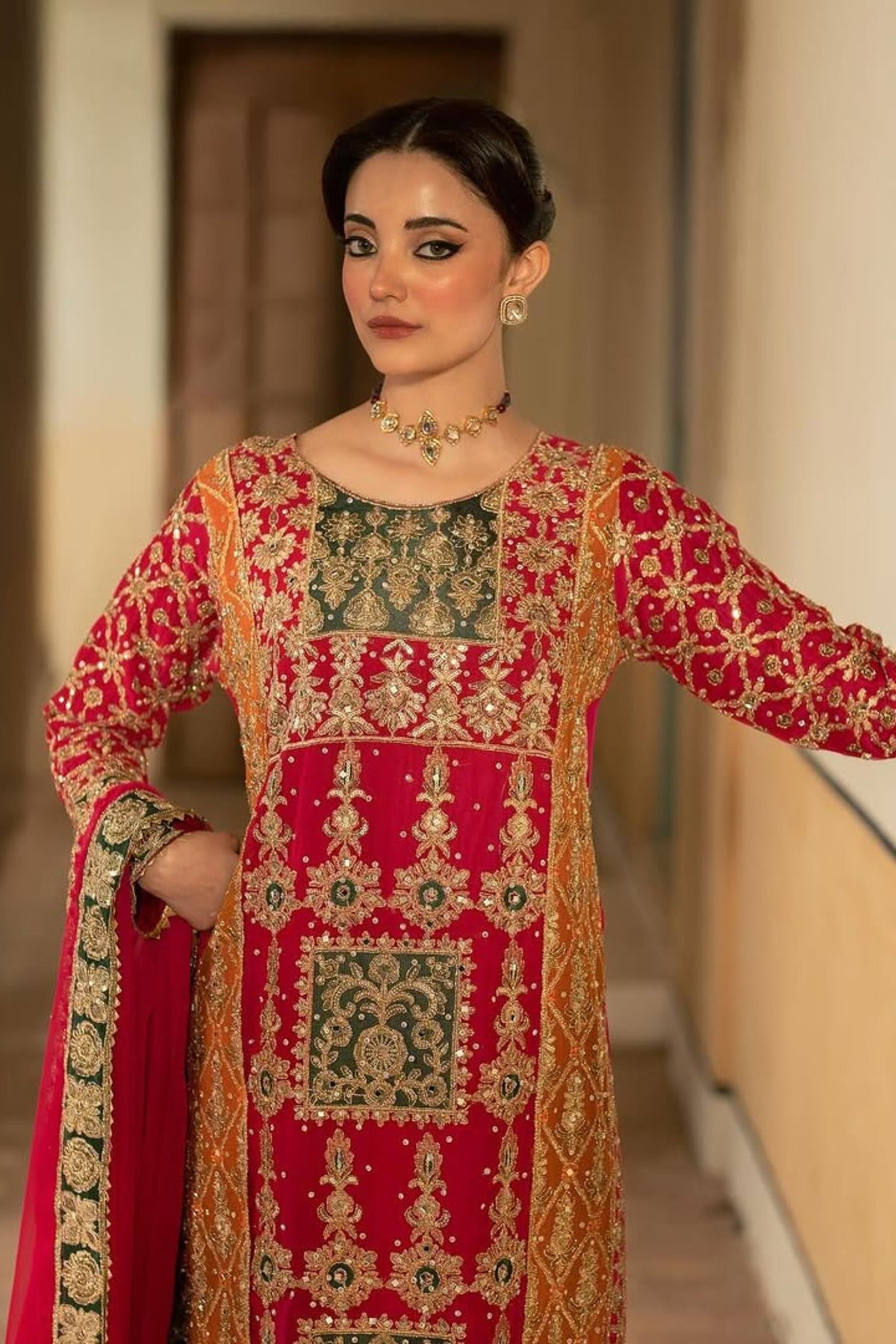 Multicolor Chiffon 3PC Suit