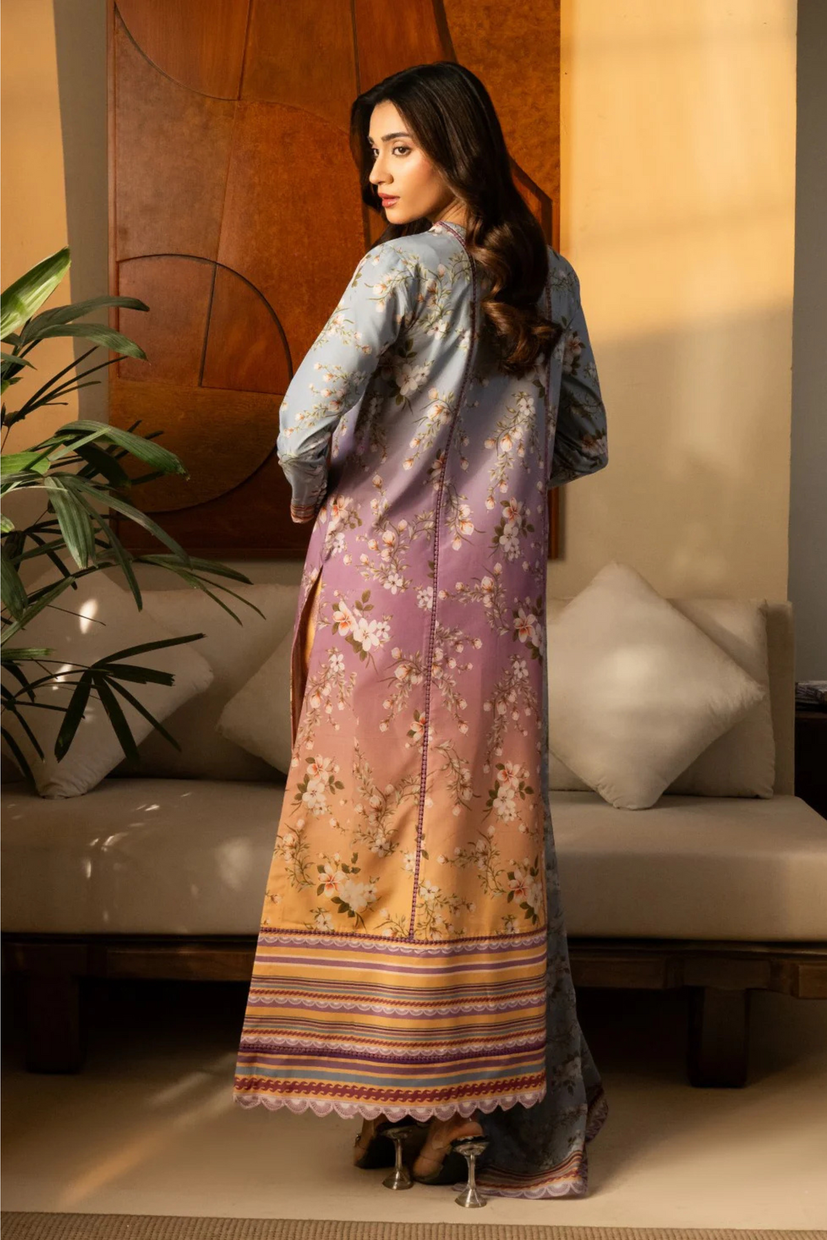 Printed Silk 3PC Suit