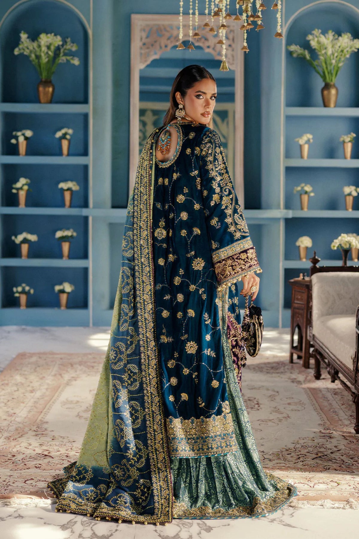 Luxury bridal maxi dress