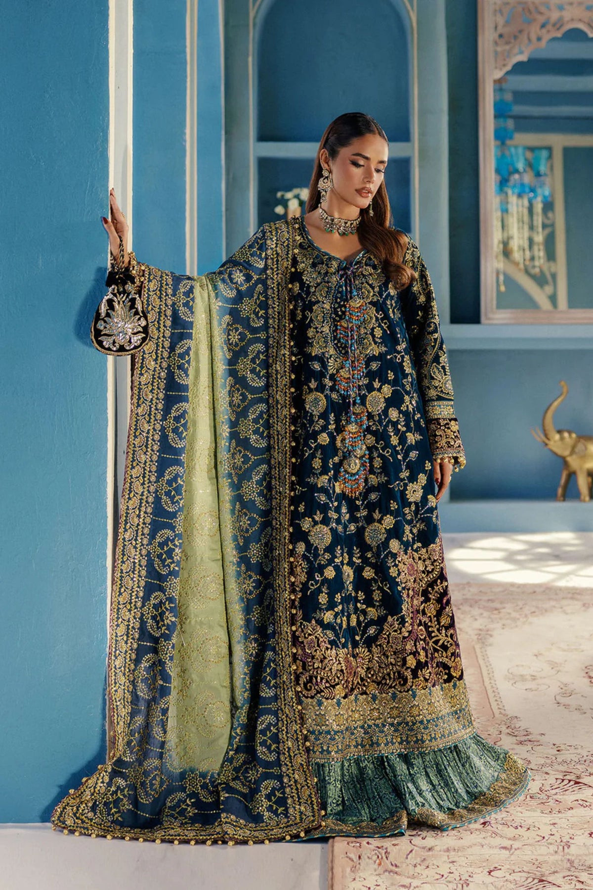 Luxury bridal maxi dress