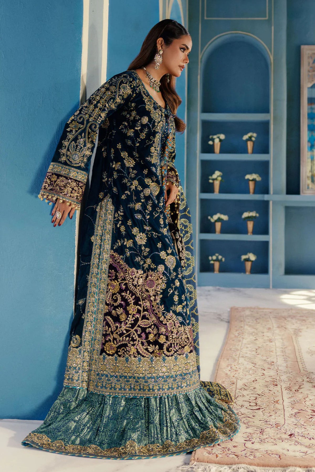 Luxury bridal maxi dress