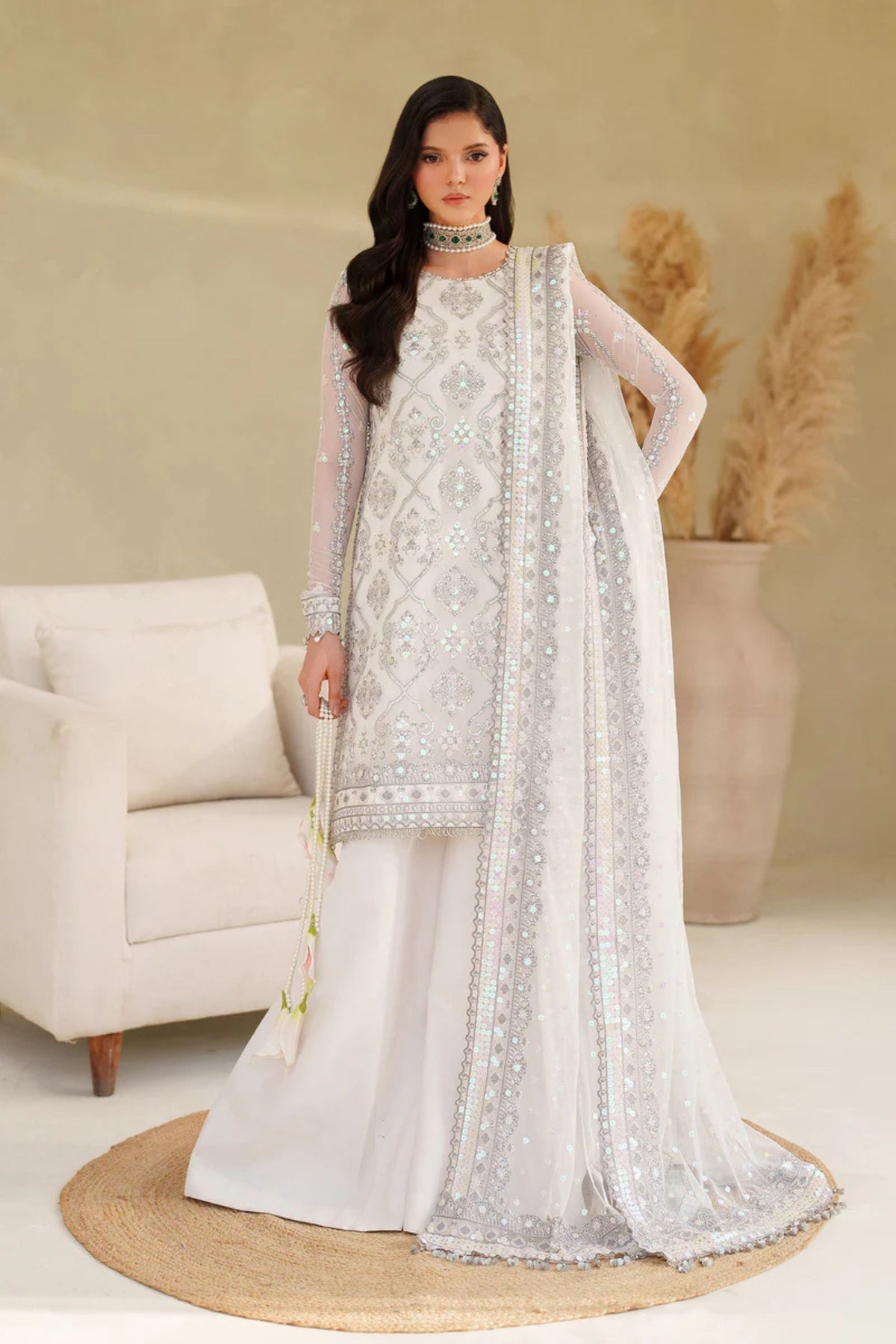 Elegant nikah dresses in soft shades