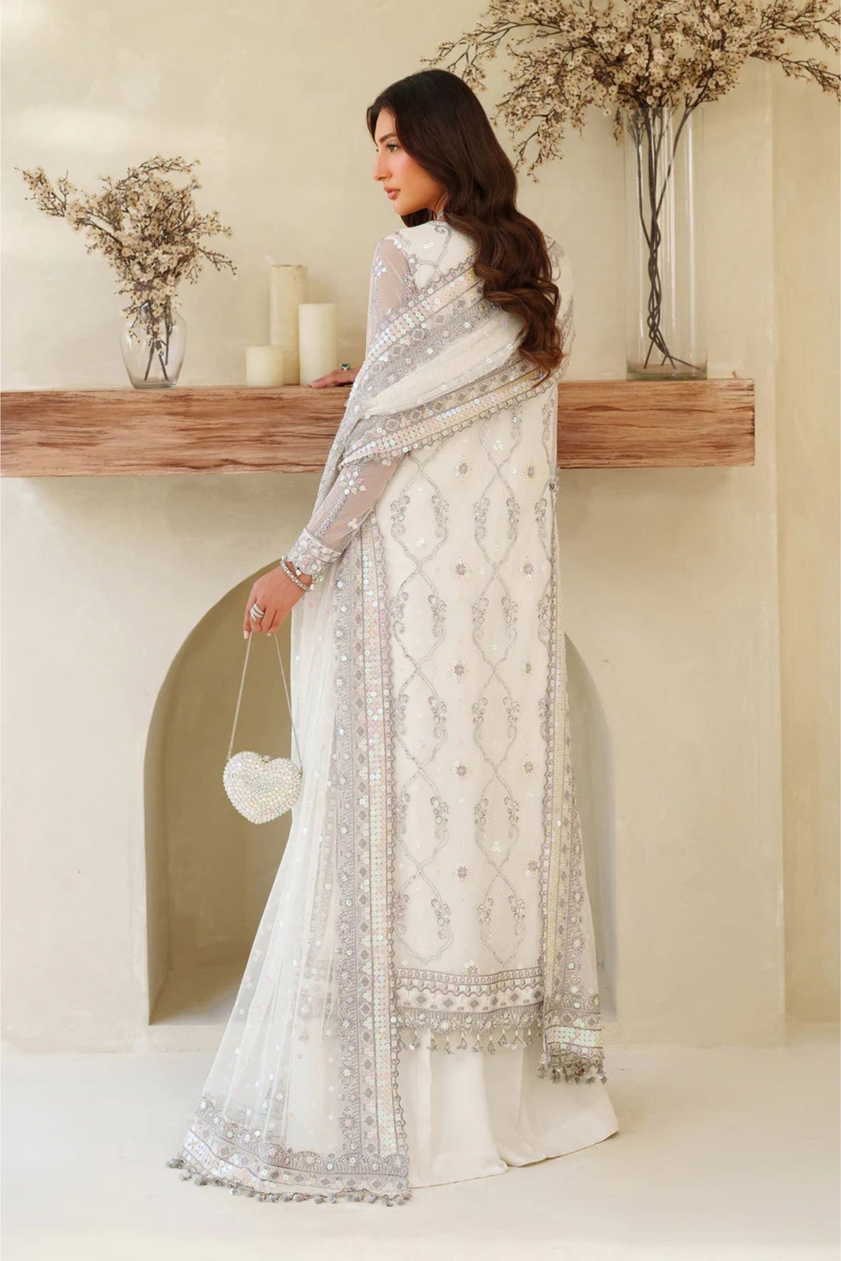 Elegant nikah dresses in soft shades