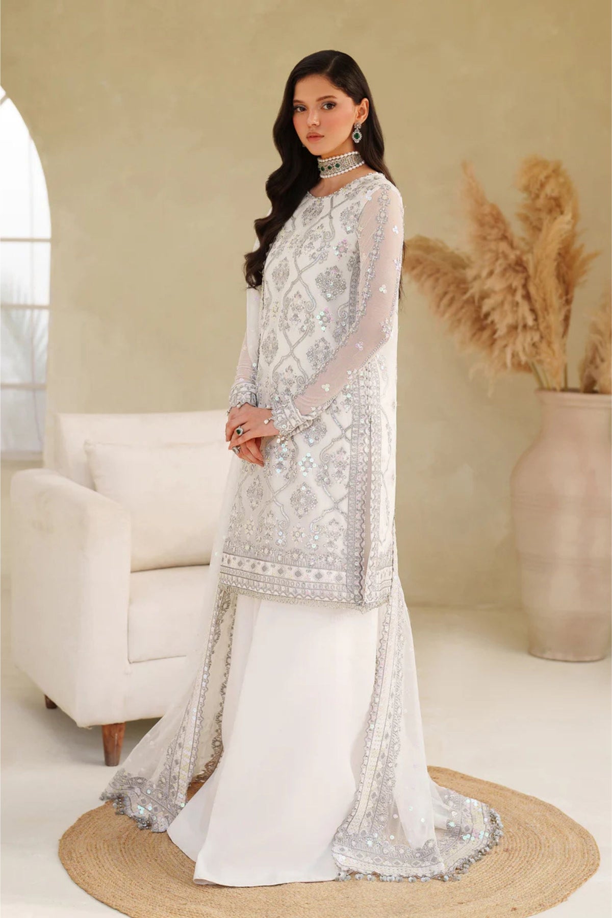 Elegant nikah dresses in soft shades