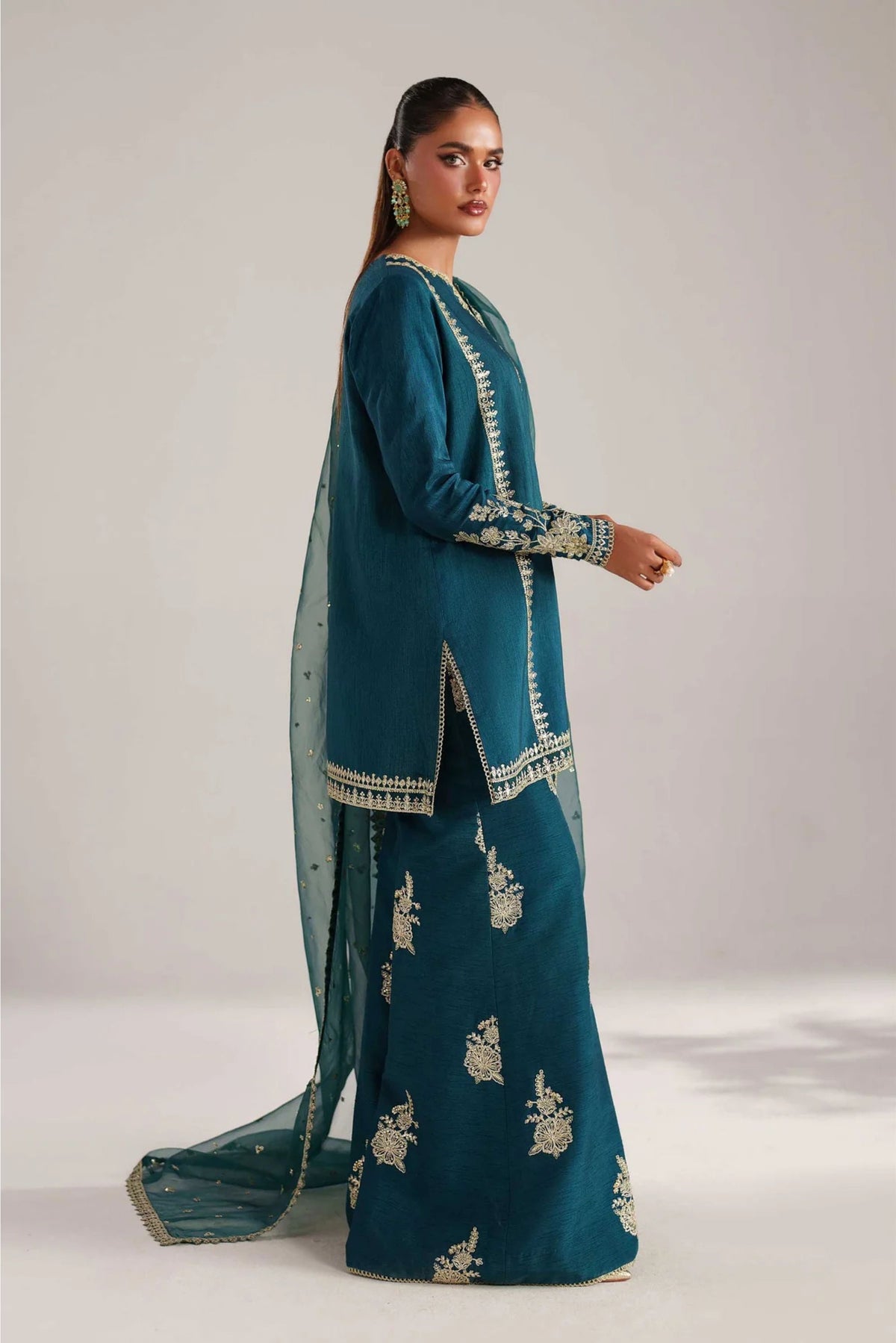 Hand-embroidered readymade outfit – formal wear for women
