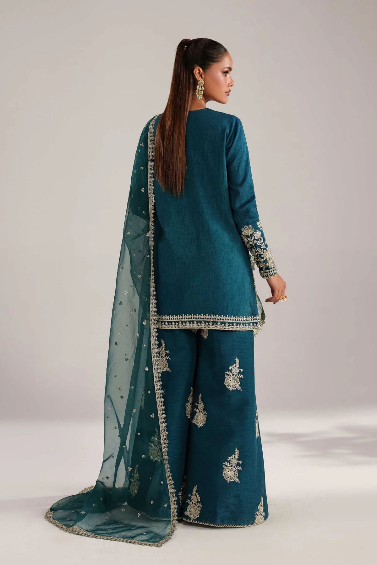 Hand-embroidered readymade outfit – formal wear for women