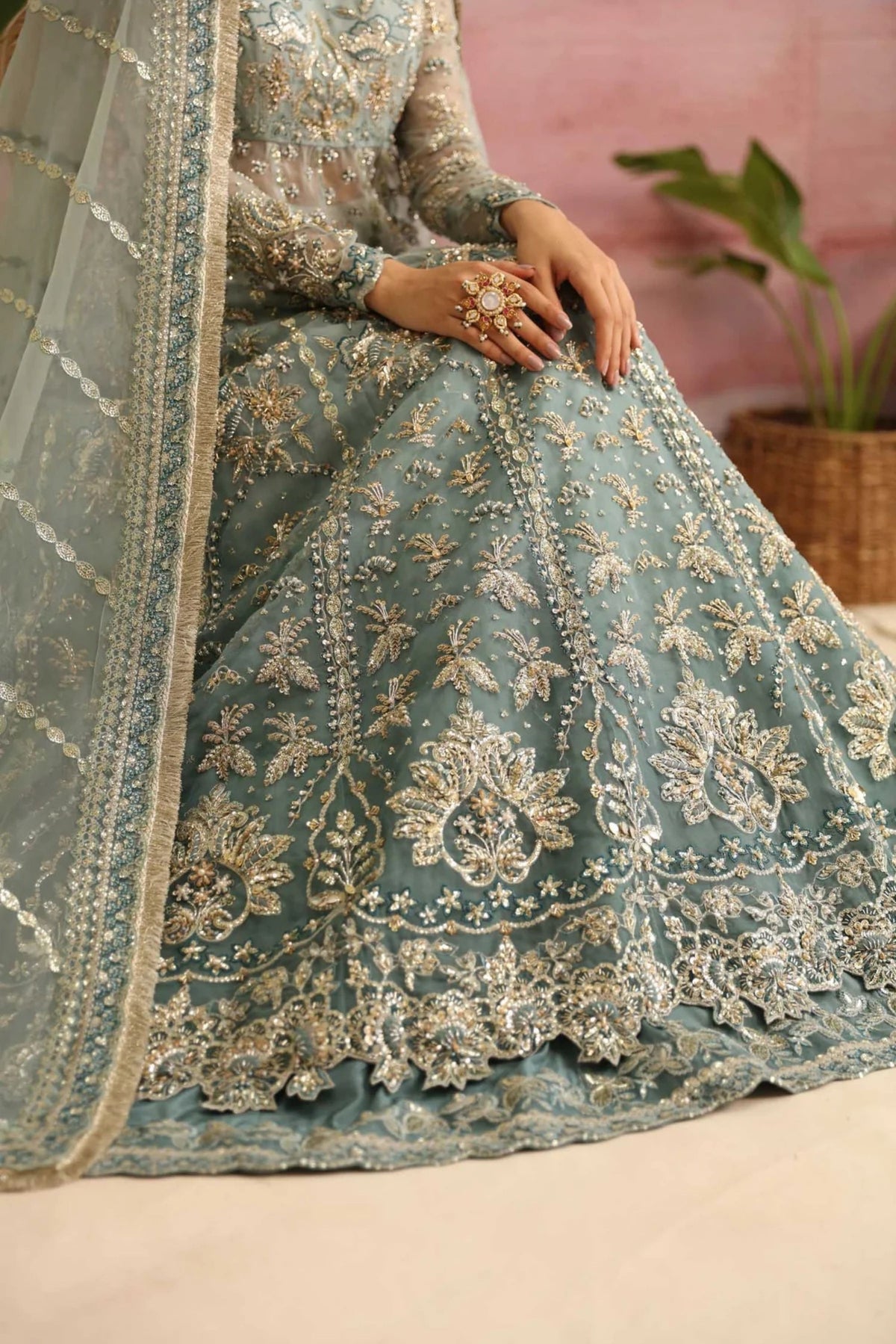 Traditional Pakistani Wedding Gown