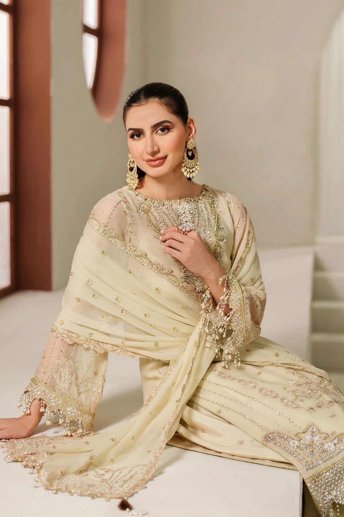 Traditional Chiffon Party Wear Suit