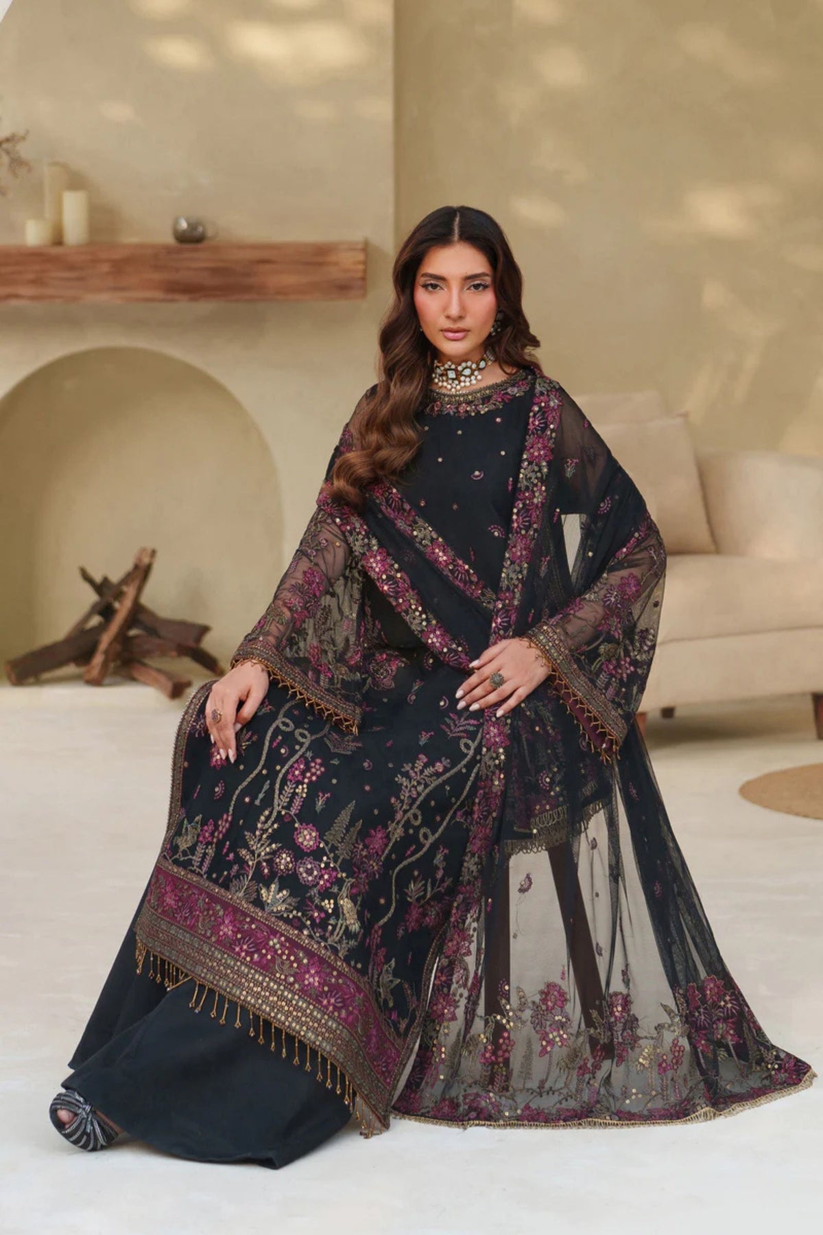 Stylish Pre Wedding Net outfit