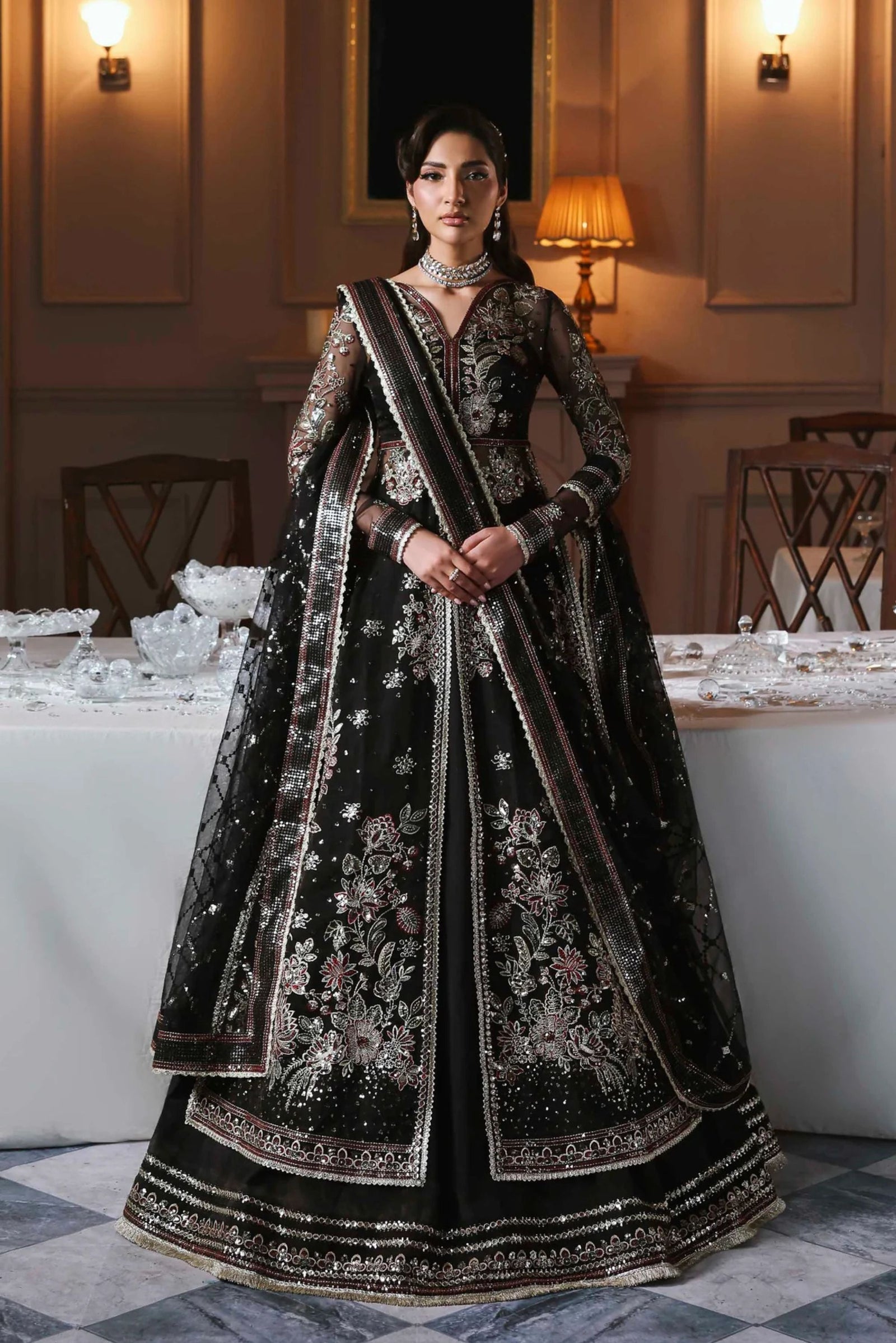 Pakistani Formal Wear Gown For Wedding