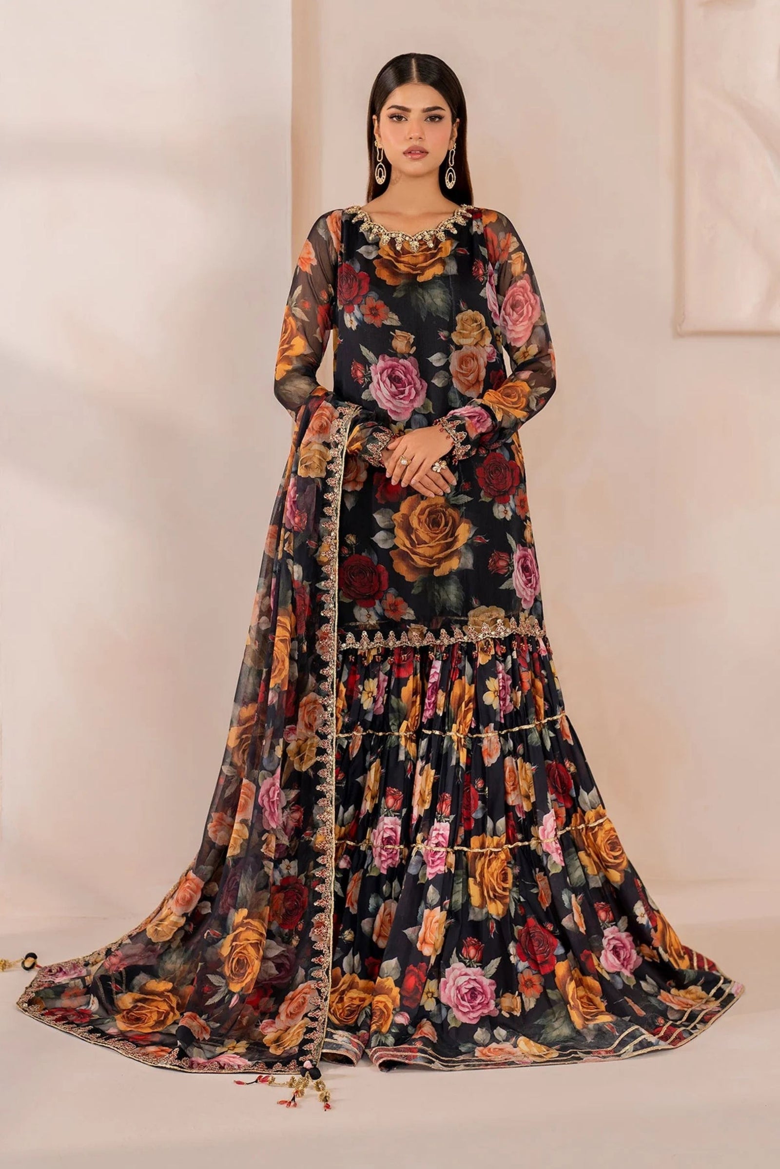 Pakistani Gharara Suit For Wedding 