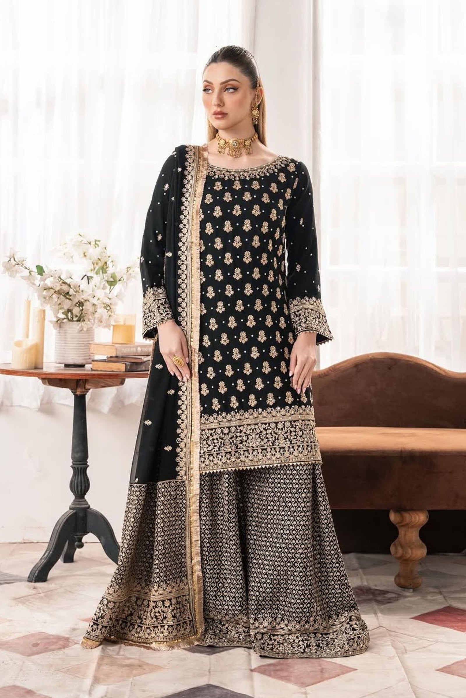 Pakistani Sharara Suit For Wedding 