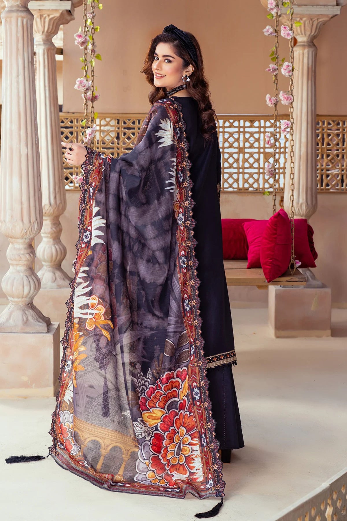 Black Silk Party Wear Suit