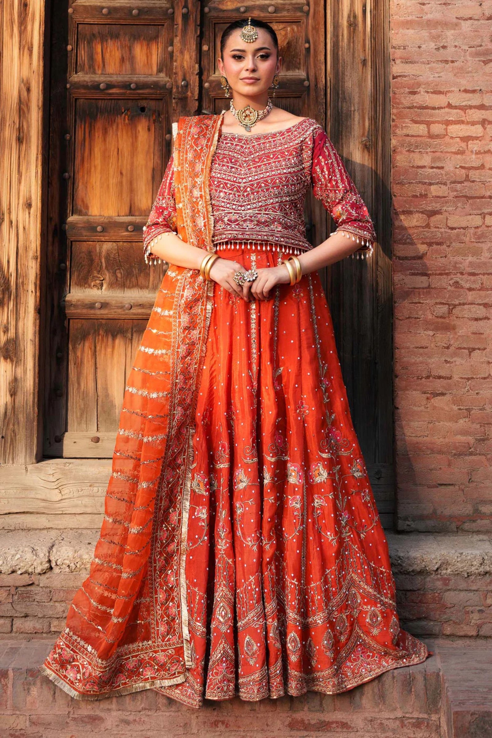 Mehndi Wear Lehenga Choli For Wedding