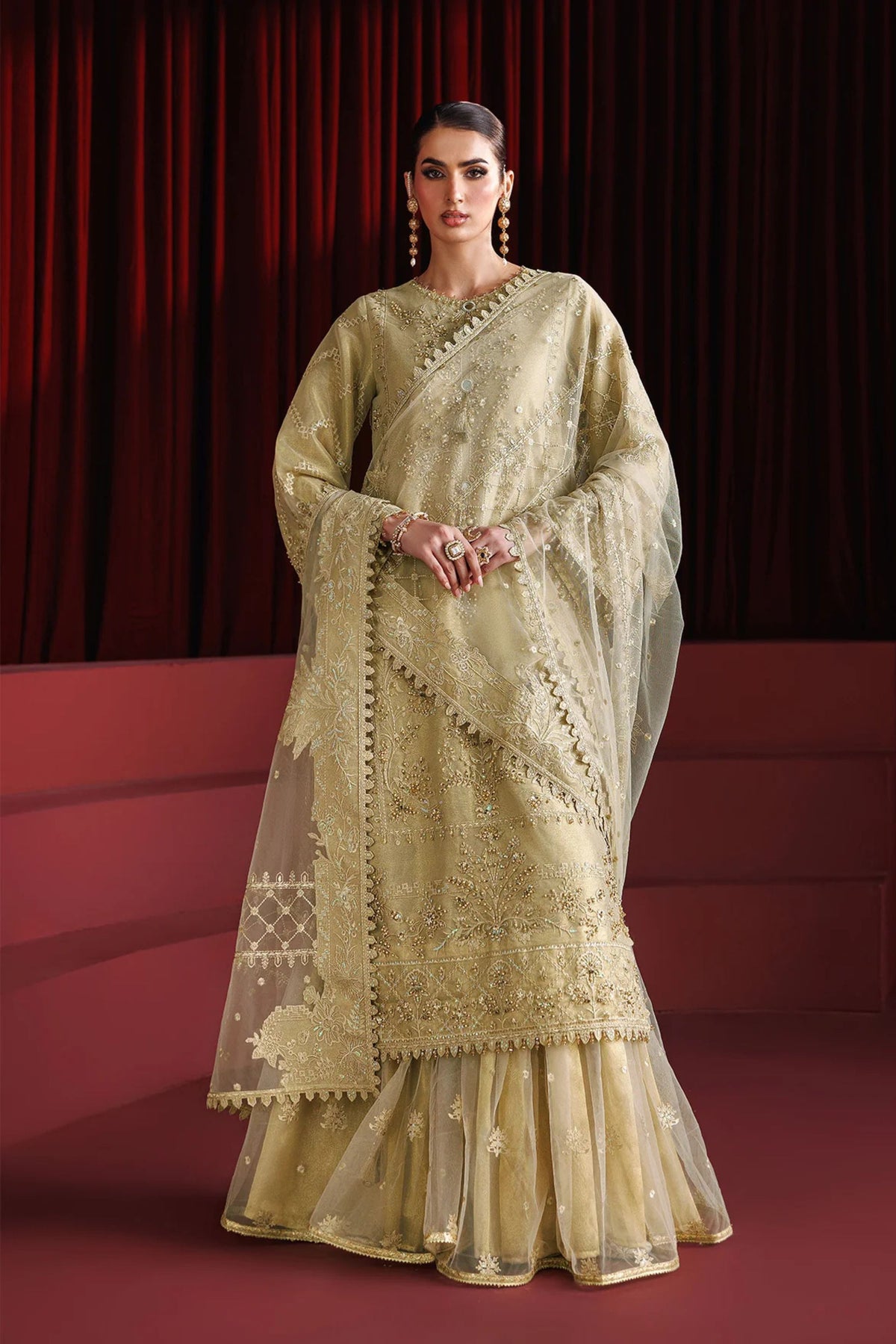 Modern yellow haldi sharara set – ethnic fashion look