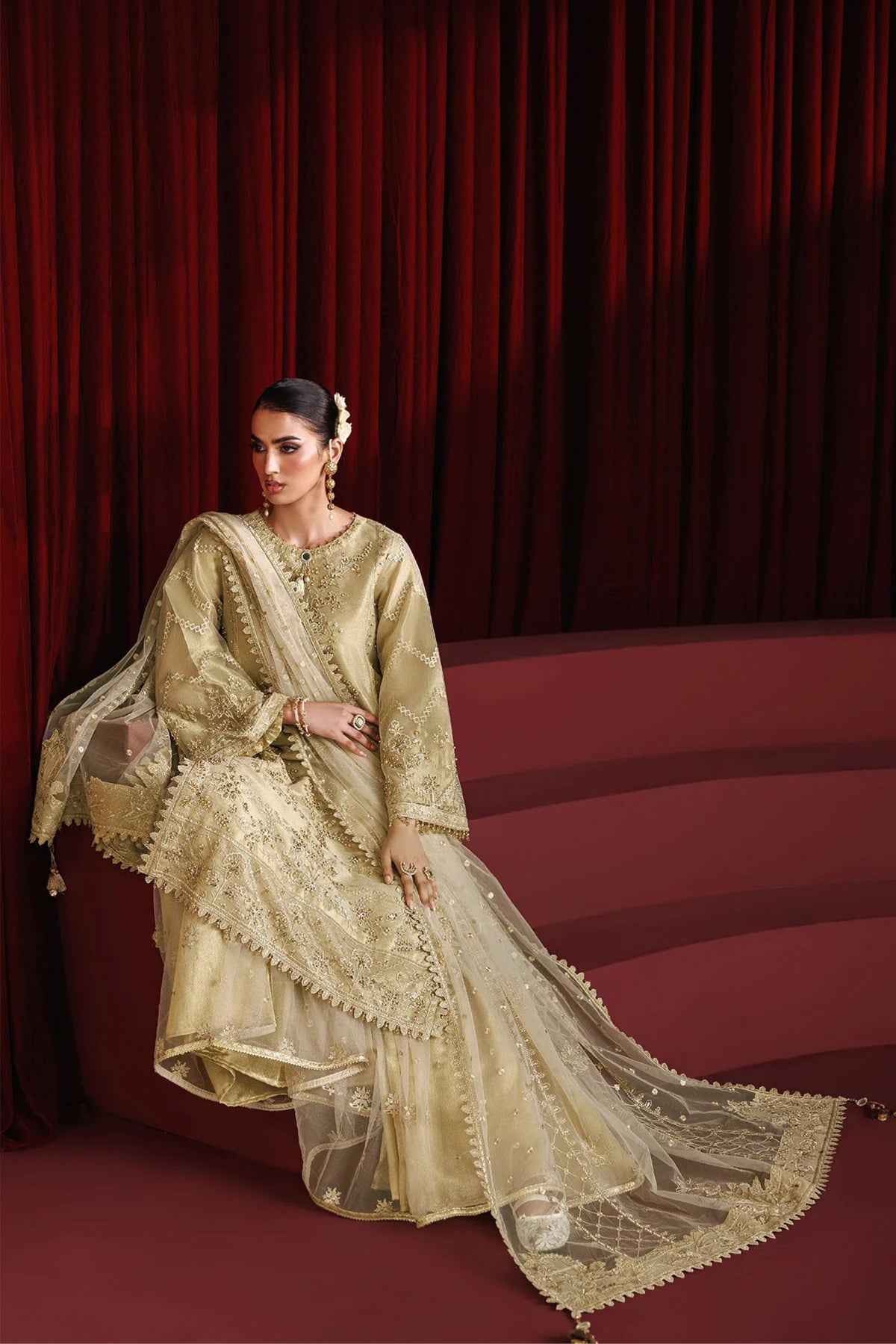 Modern yellow haldi sharara set – ethnic fashion look