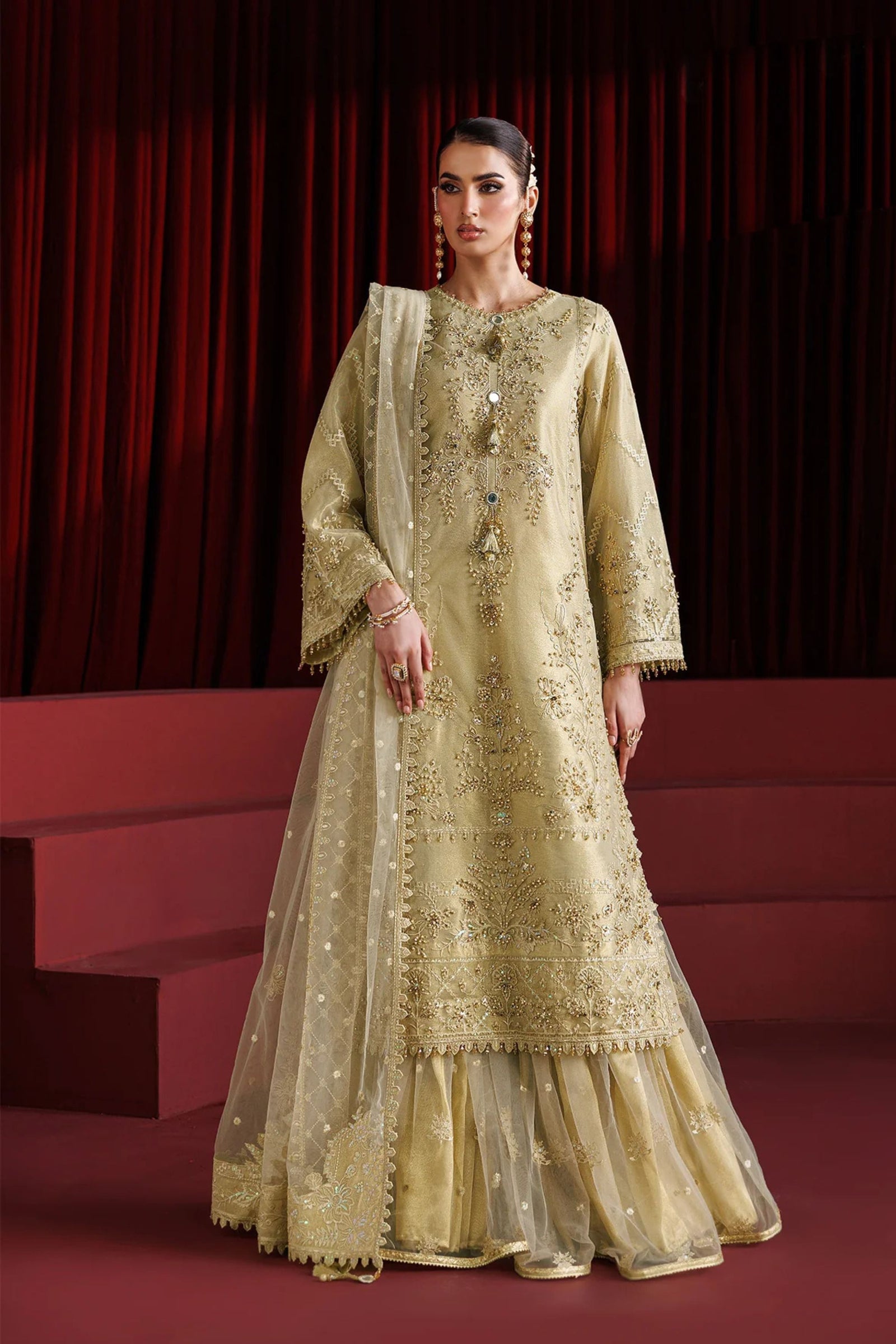 Modern yellow haldi sharara set – ethnic fashion look