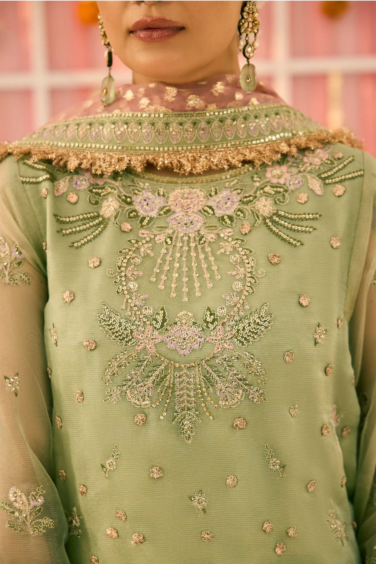 Elegant Pastel Green Formal Dress