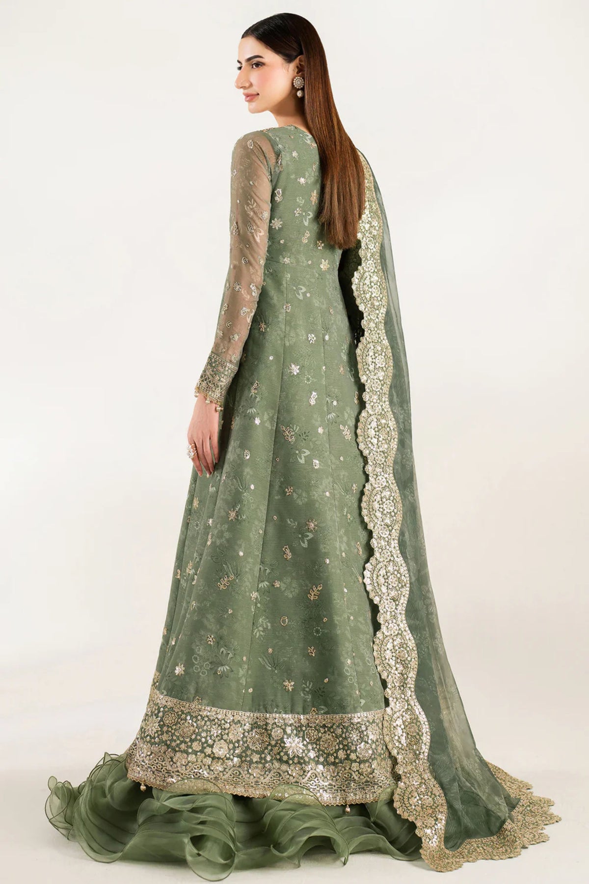 Fancy Gown Dress For Pakistani Wedding