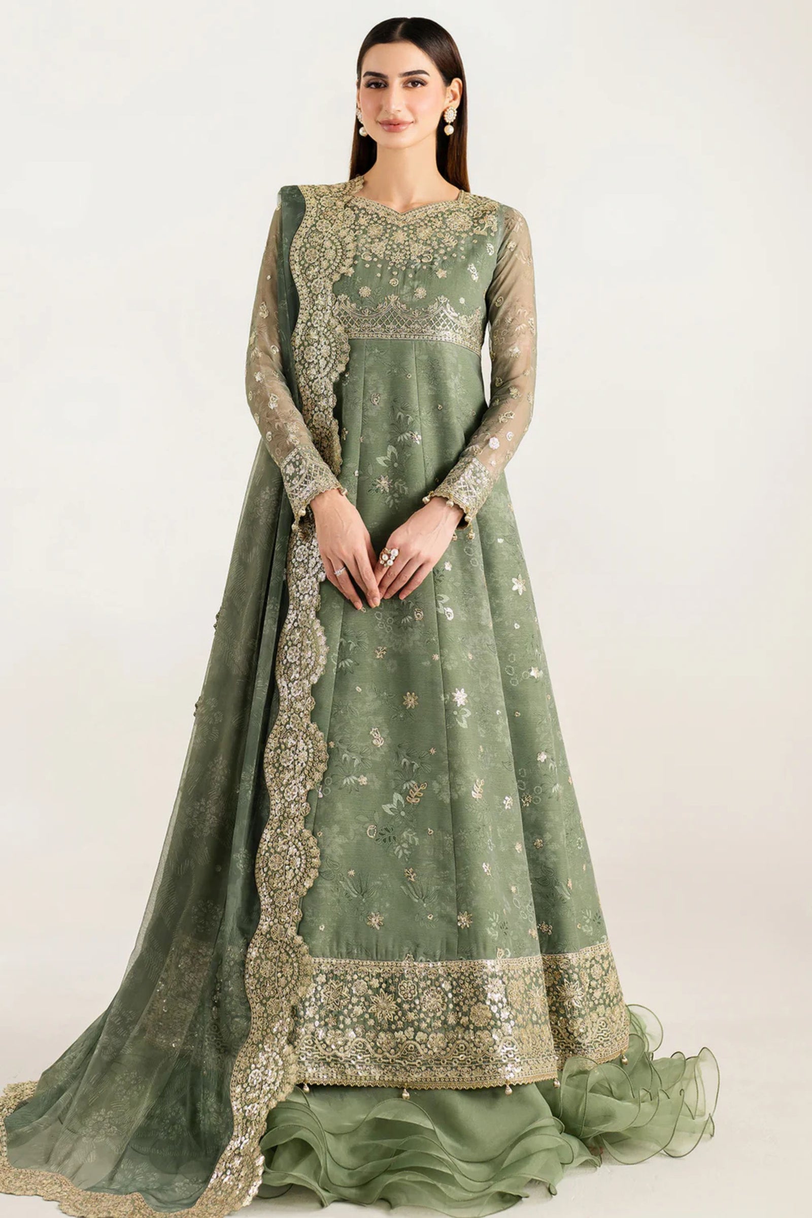Fancy Gown Dress For Pakistani Wedding