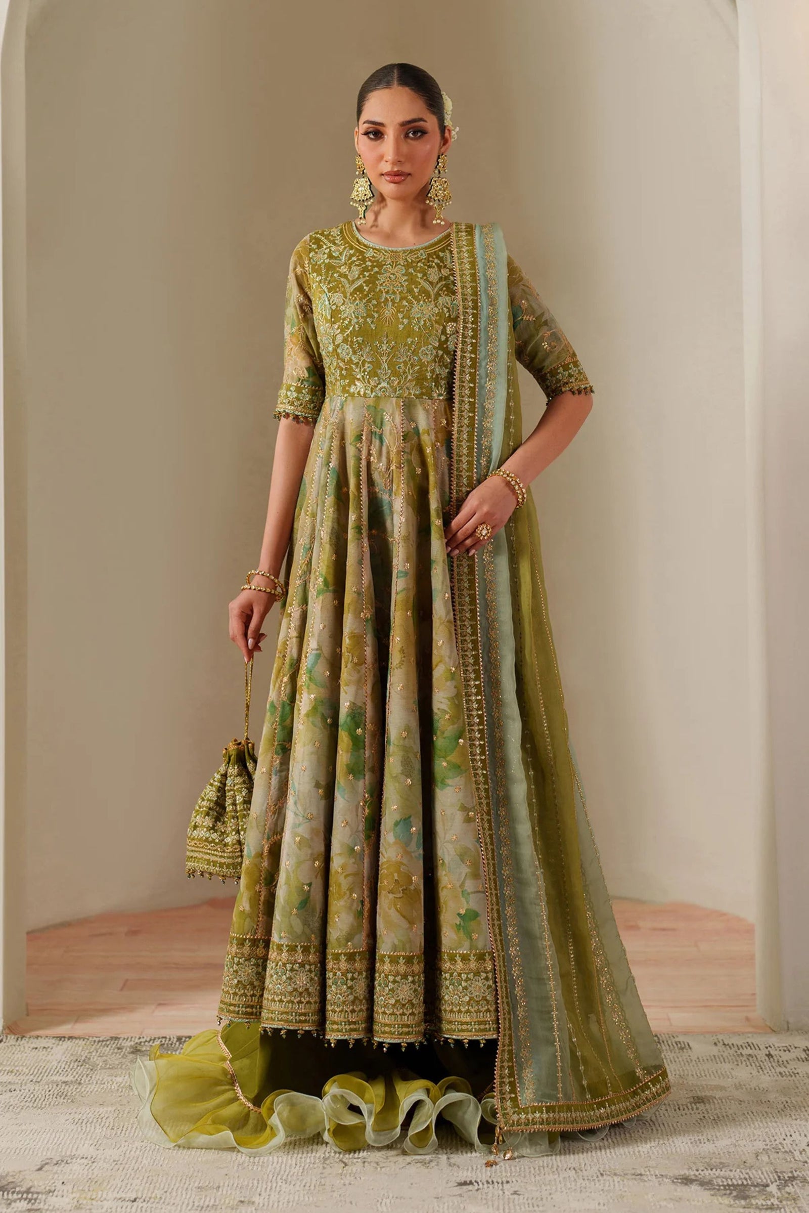 Pakistani Wedding Anarkali Dresses UK