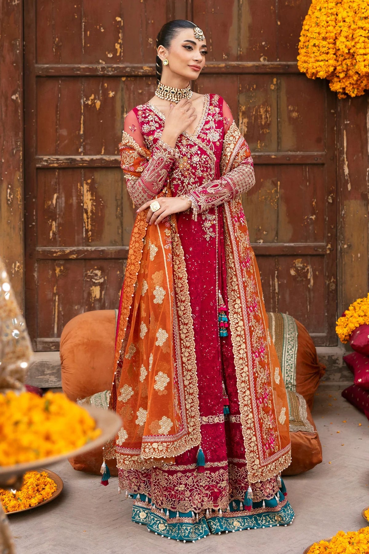 Pakistani Mehndi Night Outfit