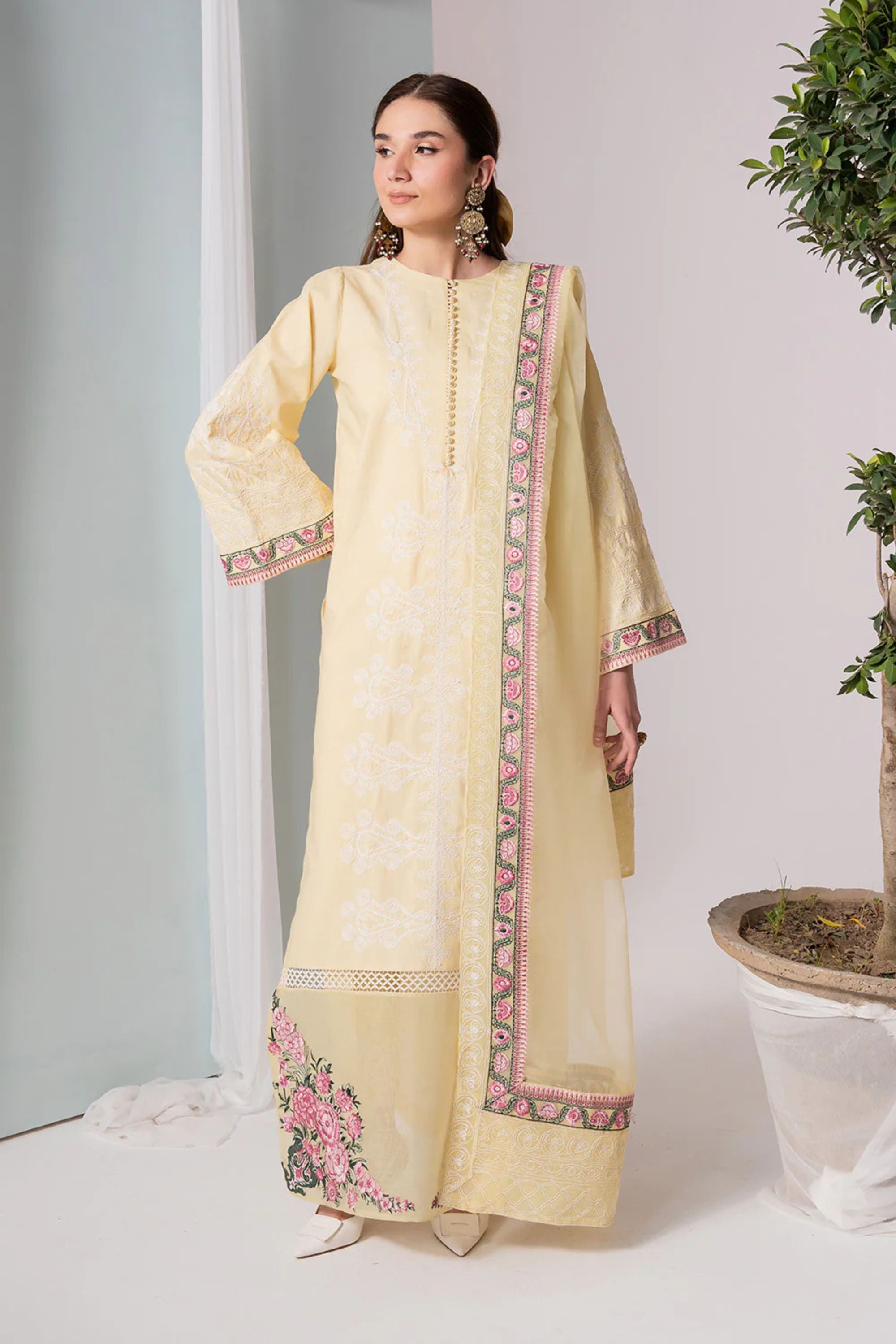 Women's Readymade Lawn Suit