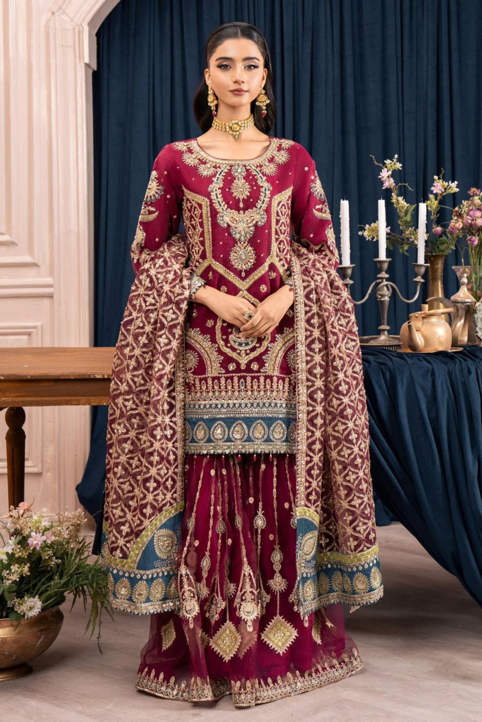 Pakistani Sangeet Night Gharara Outfit In Australia