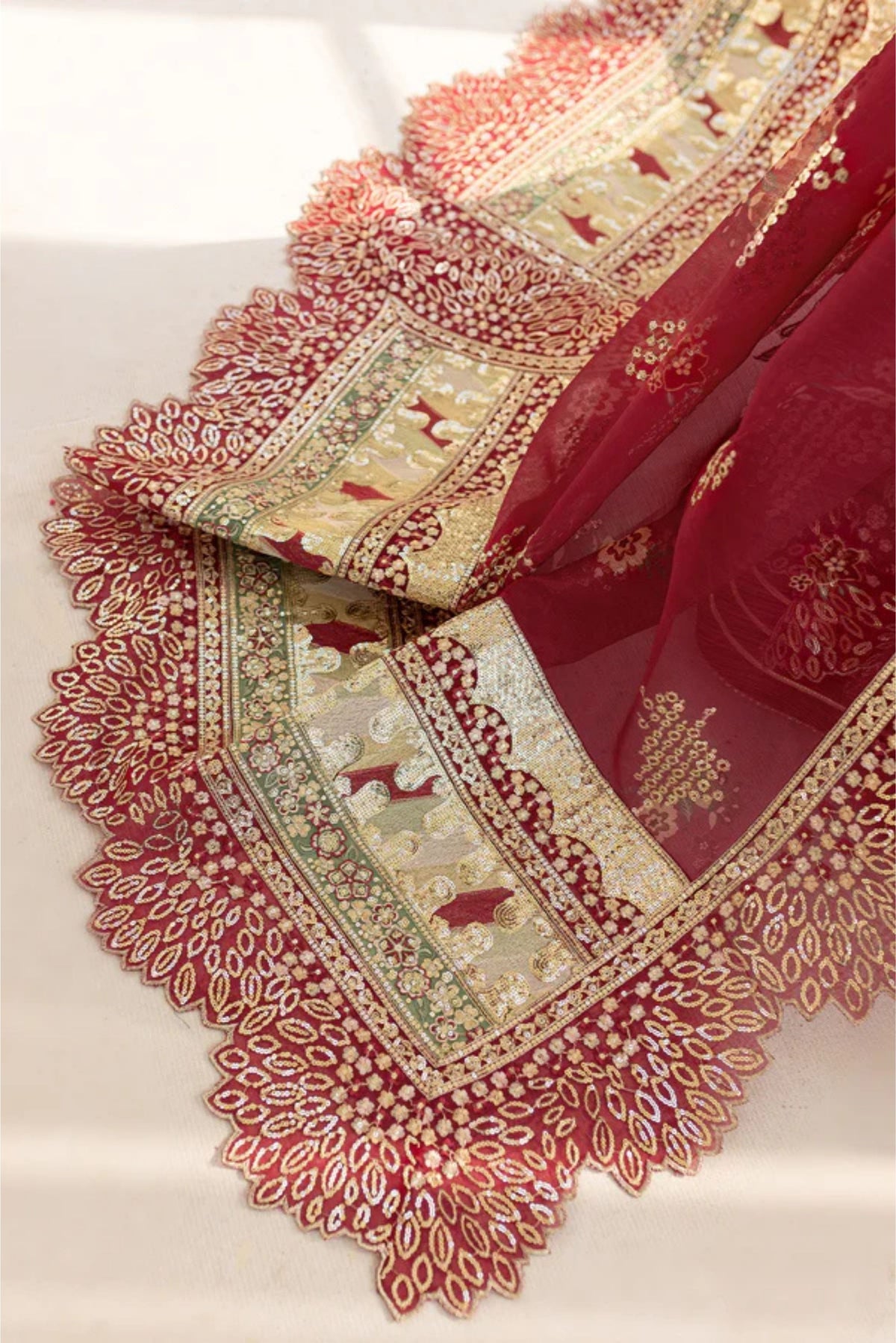 Stylish embroidered dress for wedding guests