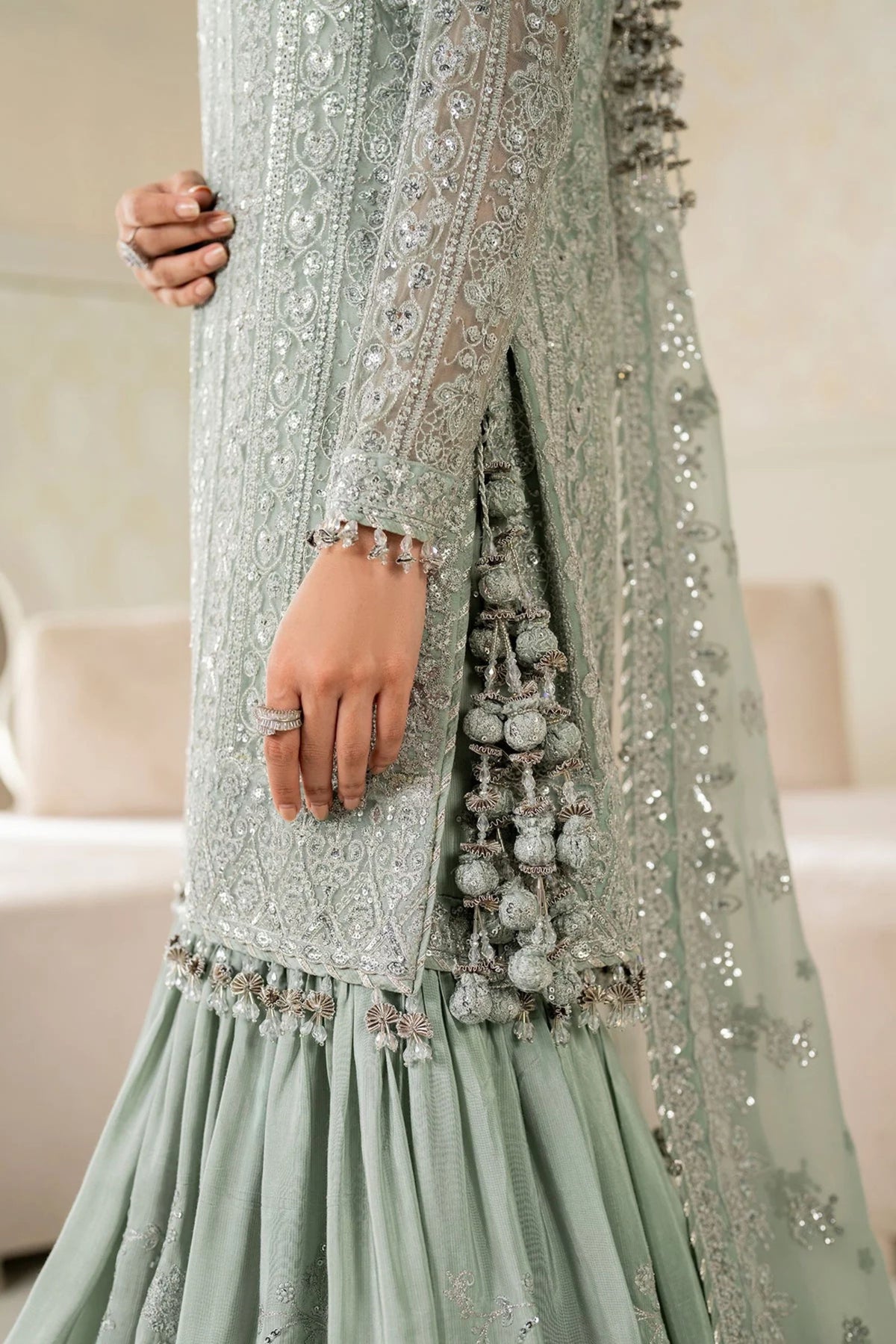 Trendy Pakistani Wedding Gharara Suits
