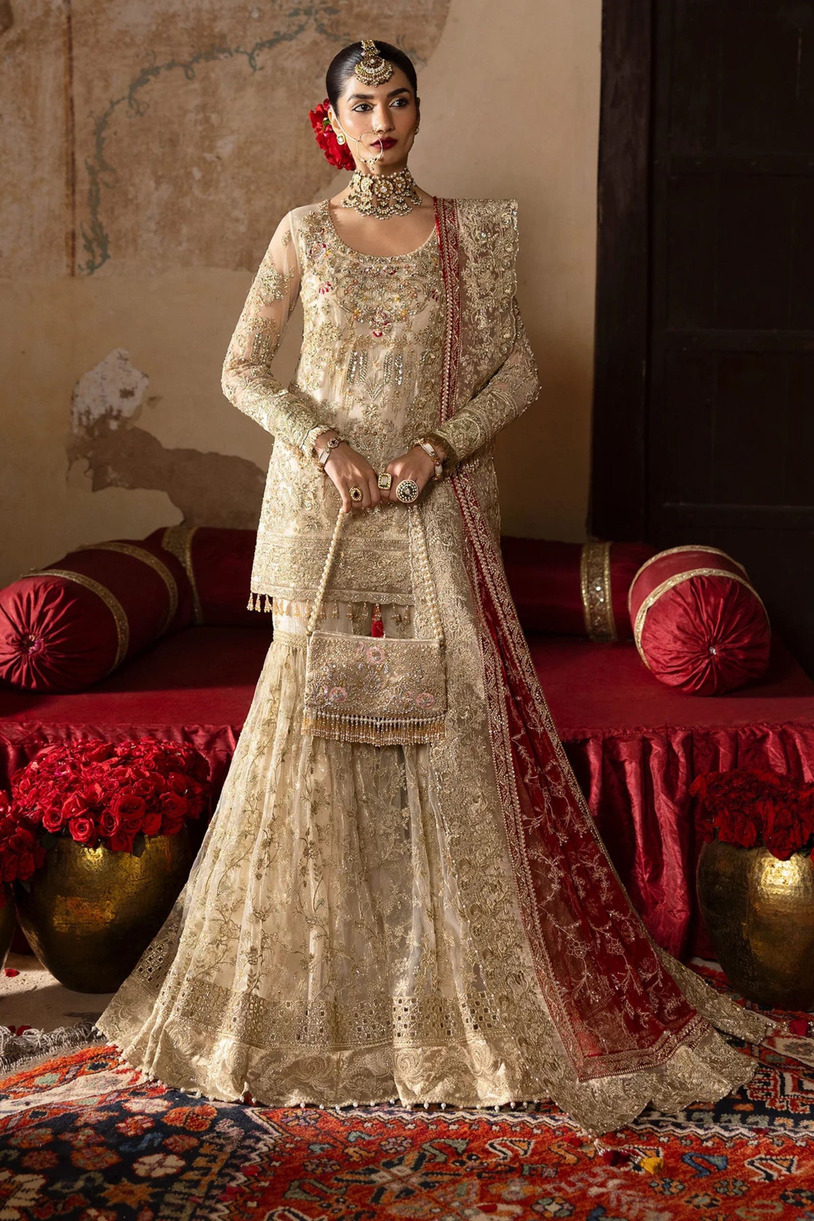 Pakistani Gharara Suit For Wedding