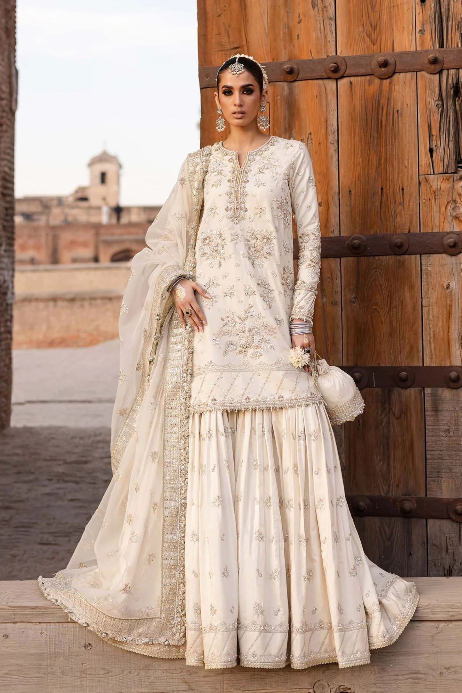 Pakistani Bridal Gharara Suit For Wedding