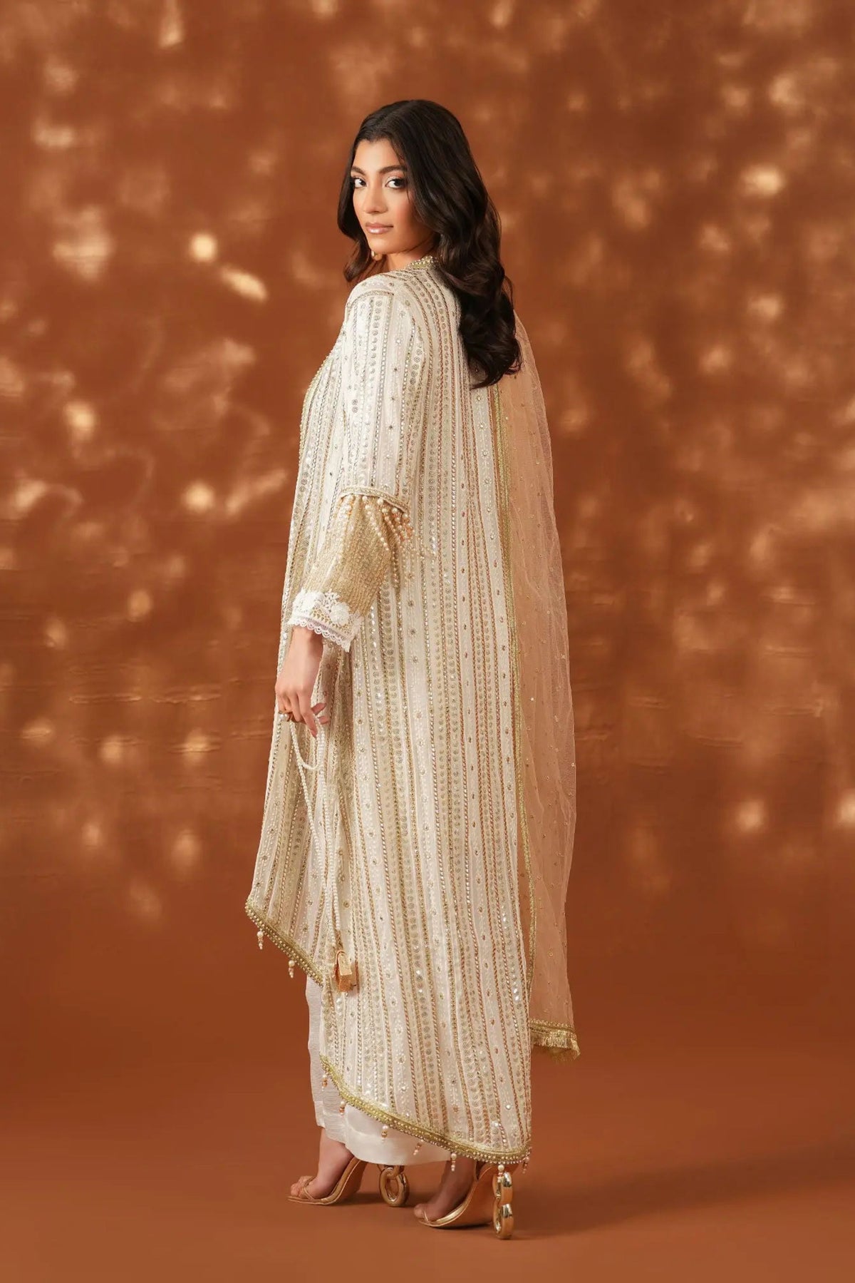 Bangladeshi Chiffon Reception Dress Sunnybank