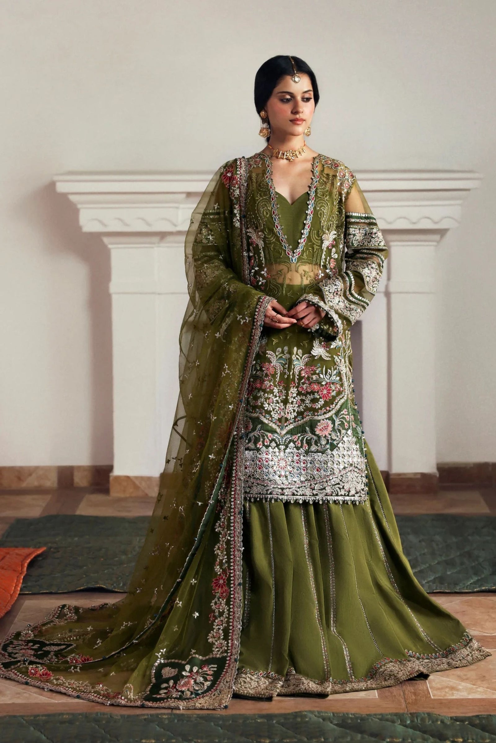 Pakistani Gharara Suit For Wedding 