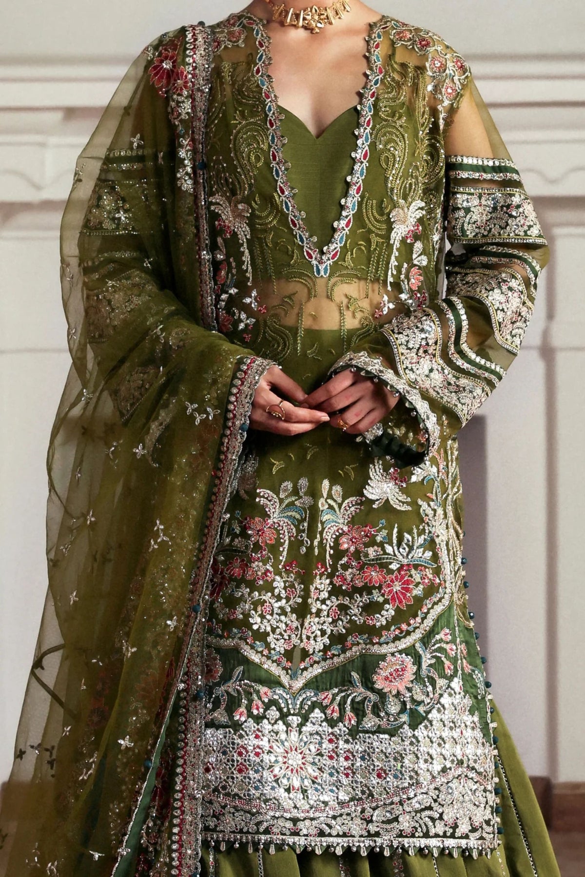 Pakistani Gharara Suit For Wedding 