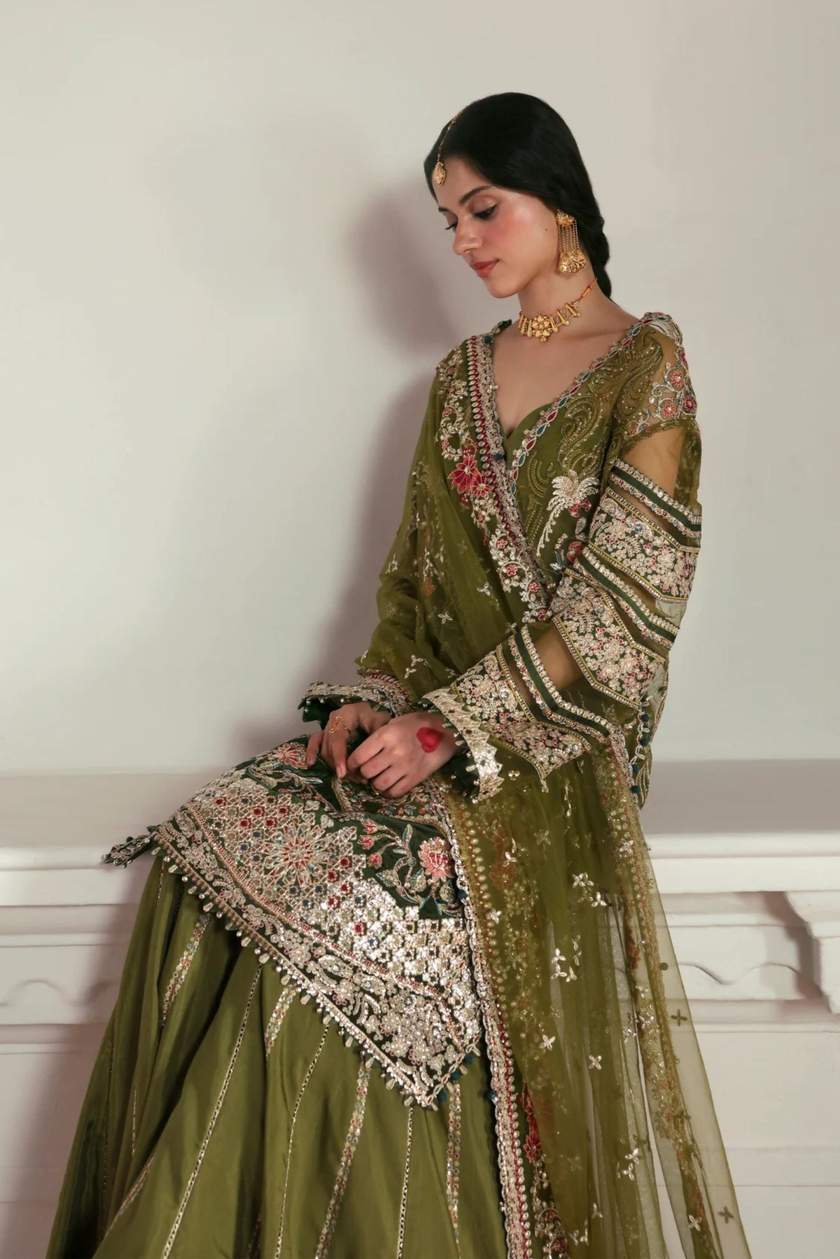 Pakistani Gharara Suit For Wedding 