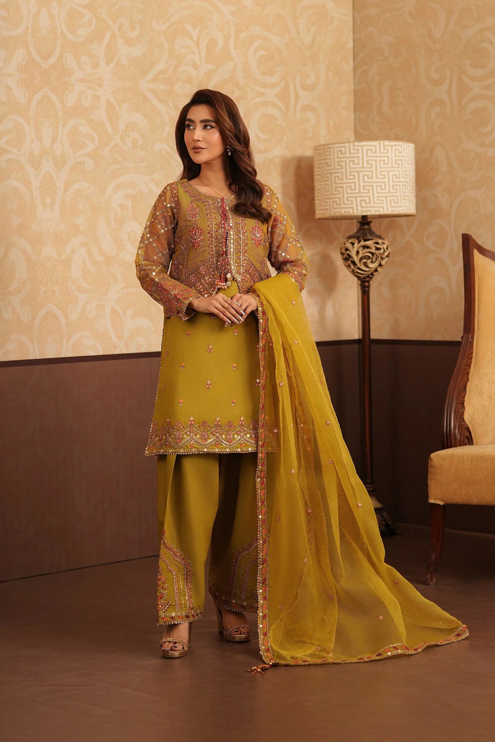 Pakistani Mehndi Night Outfit