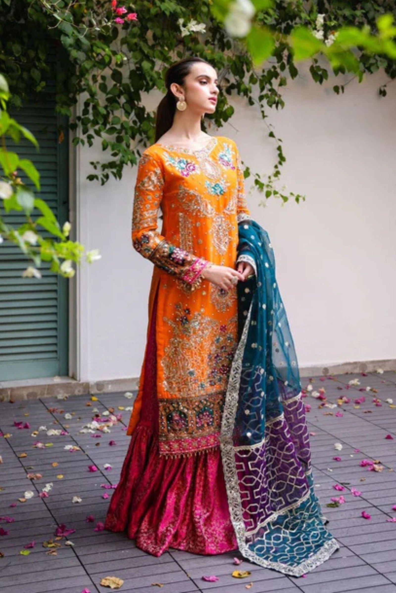Pakistani Gharara Suit For Wedding 