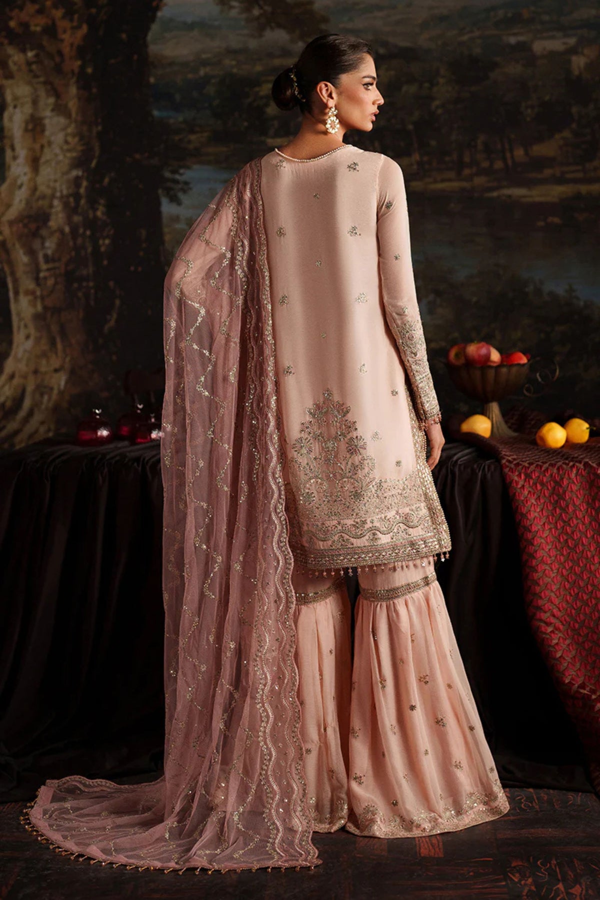 Pakistani Wedding Gharara Outfit For Ladies