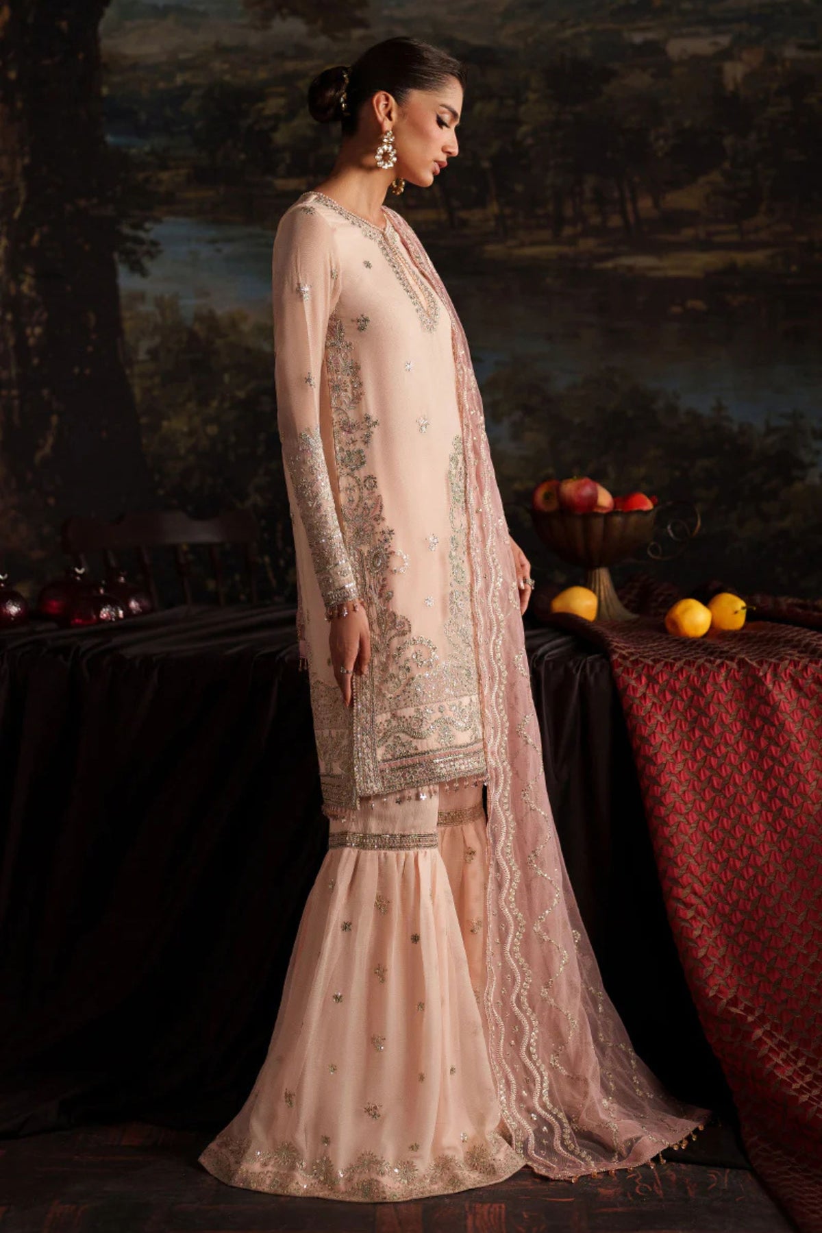 Pakistani Wedding Gharara Outfit For Ladies