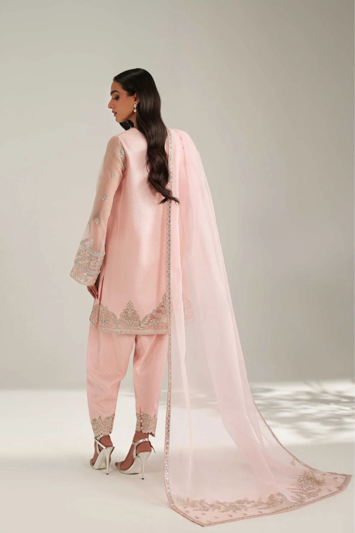 Pink Readymade Formal Salwar Kameez