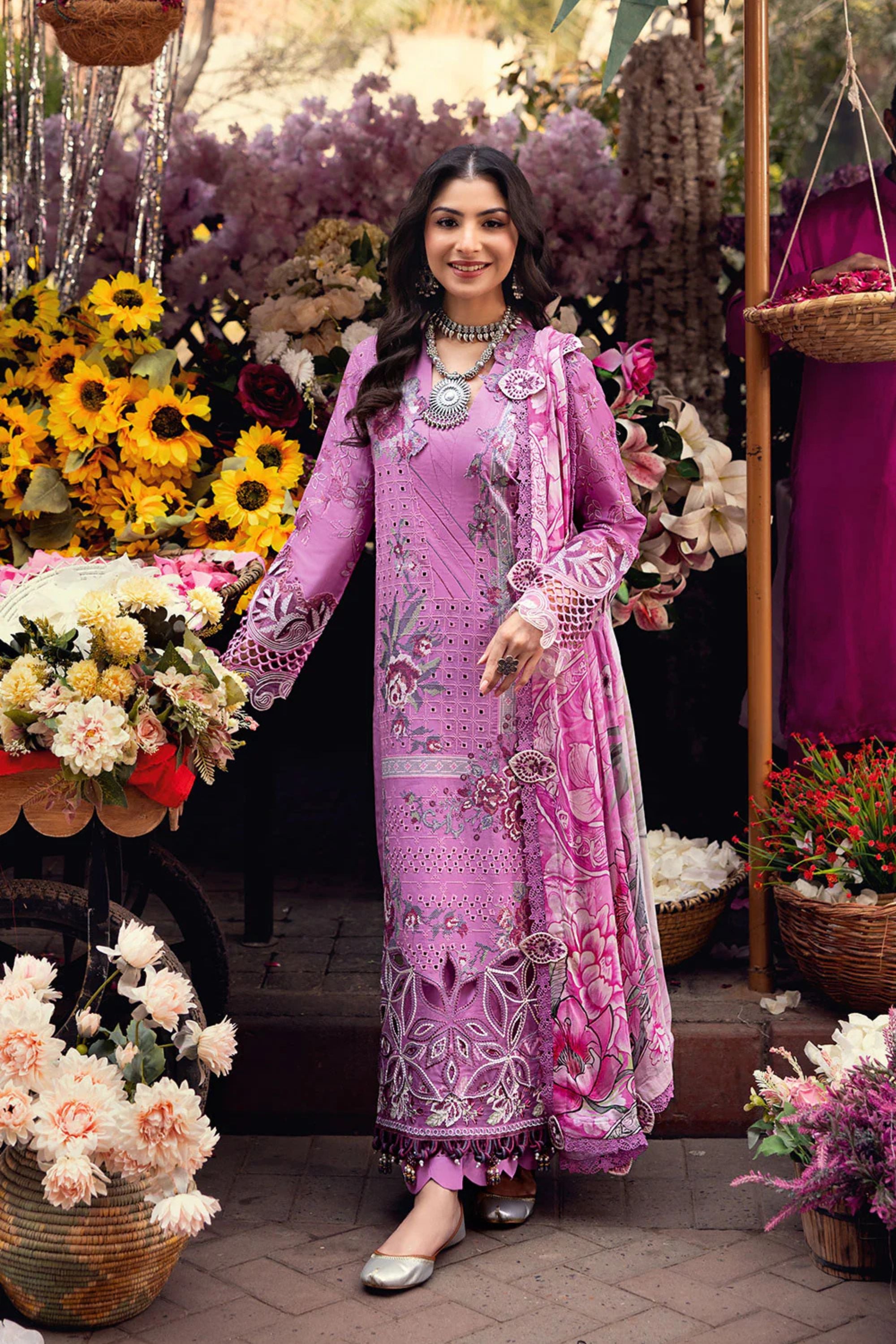 Traditional Pakistani Semi Formal Suits 