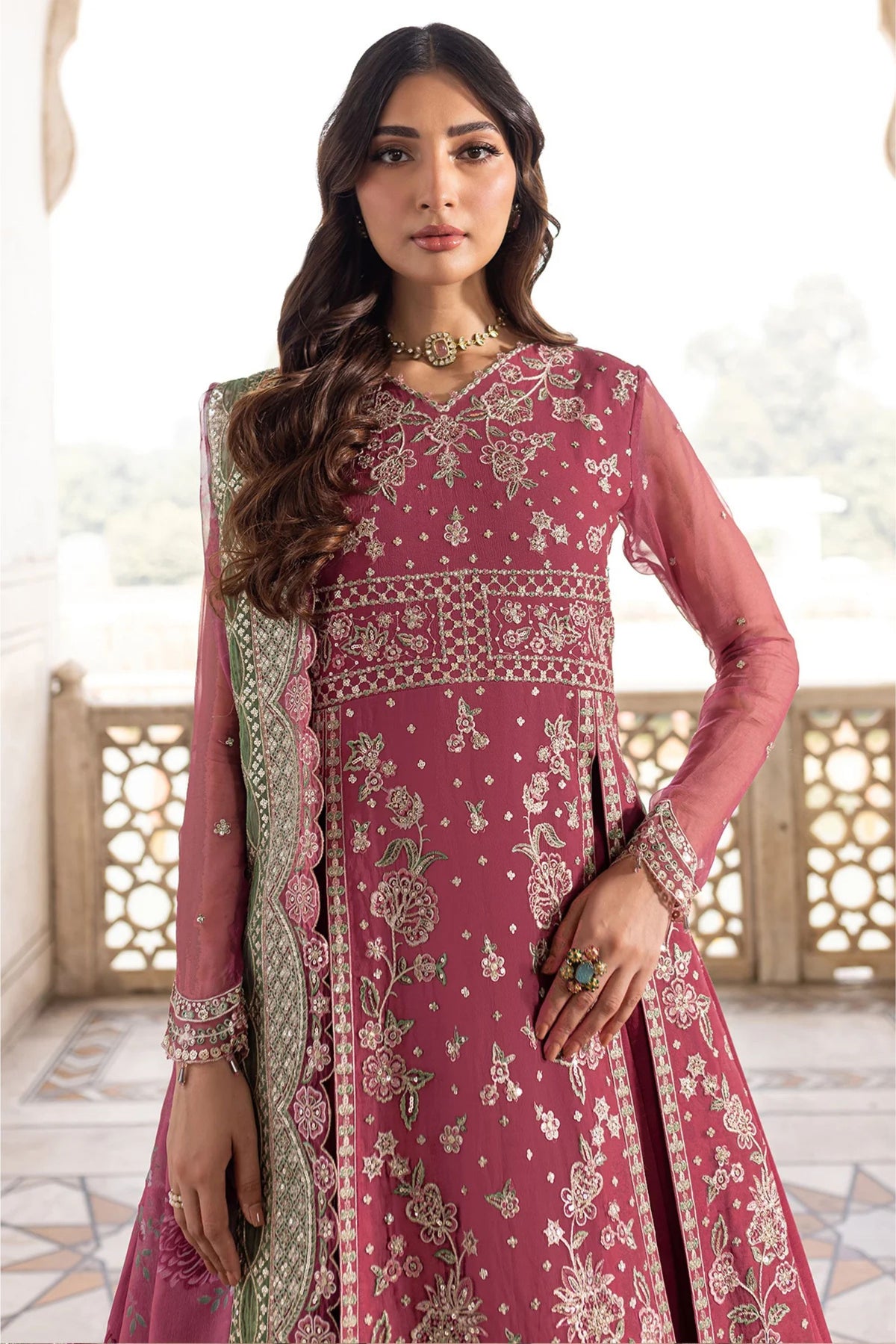 Pakistani Chiffon Party Wear Lehenga