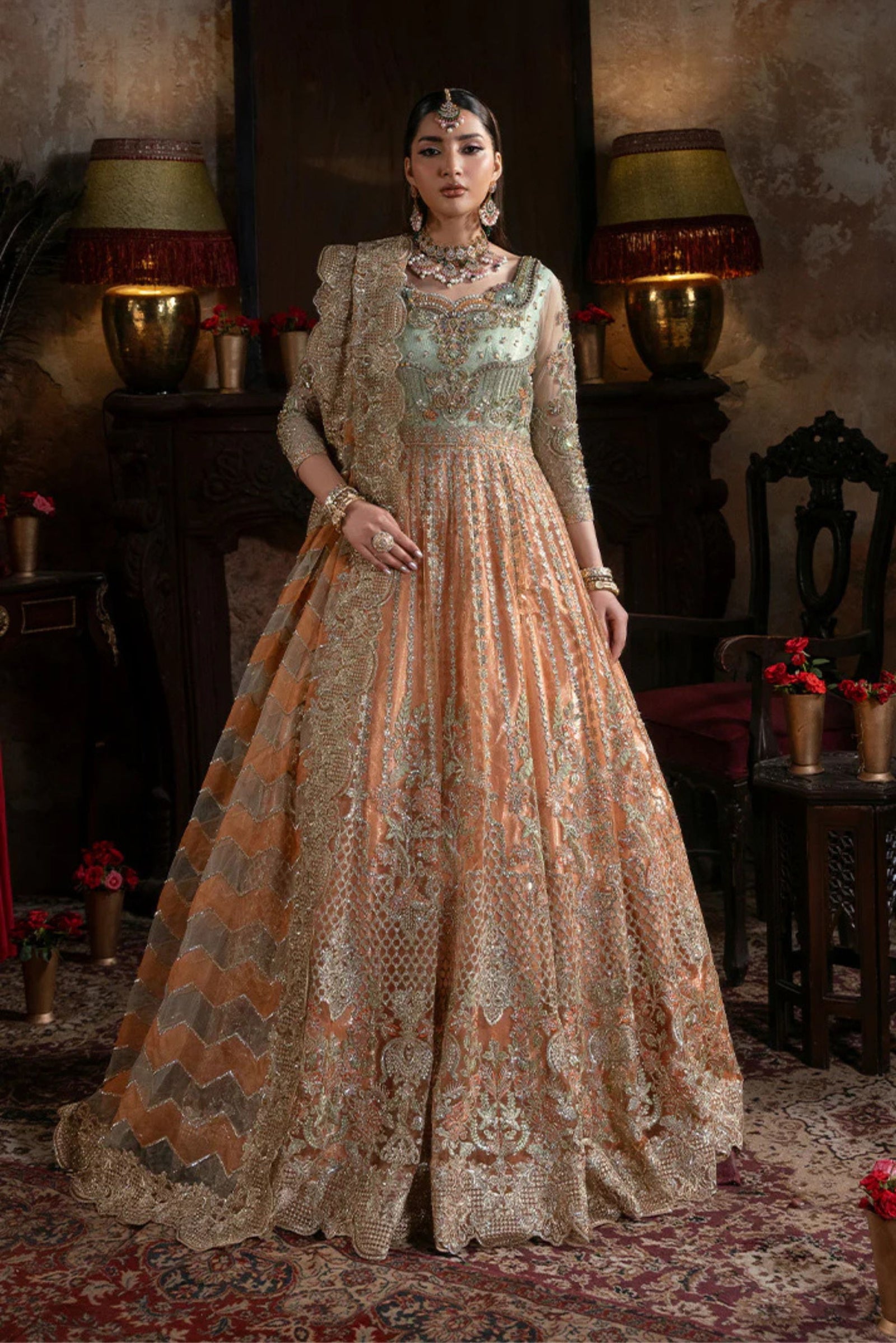 Dholki outfit for women – vibrant festive lehenga 2025